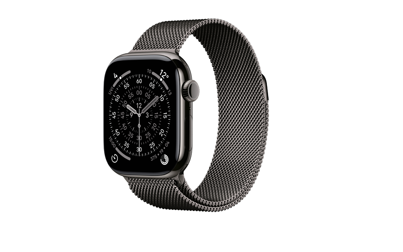 Apple Watch Series 11 46mm Celular Titânio Ardósia Milanesa (S/M)