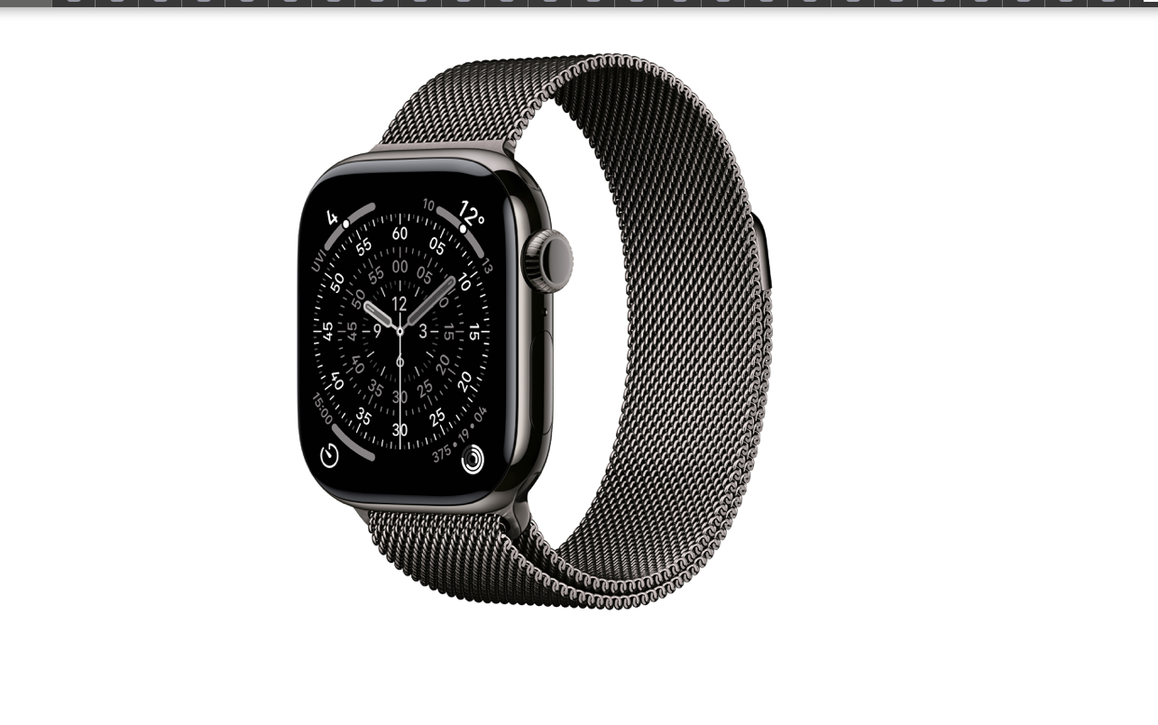 Apple Watch Series 11 46mm Celular Titânio Ardósia Milanesa (M/L)