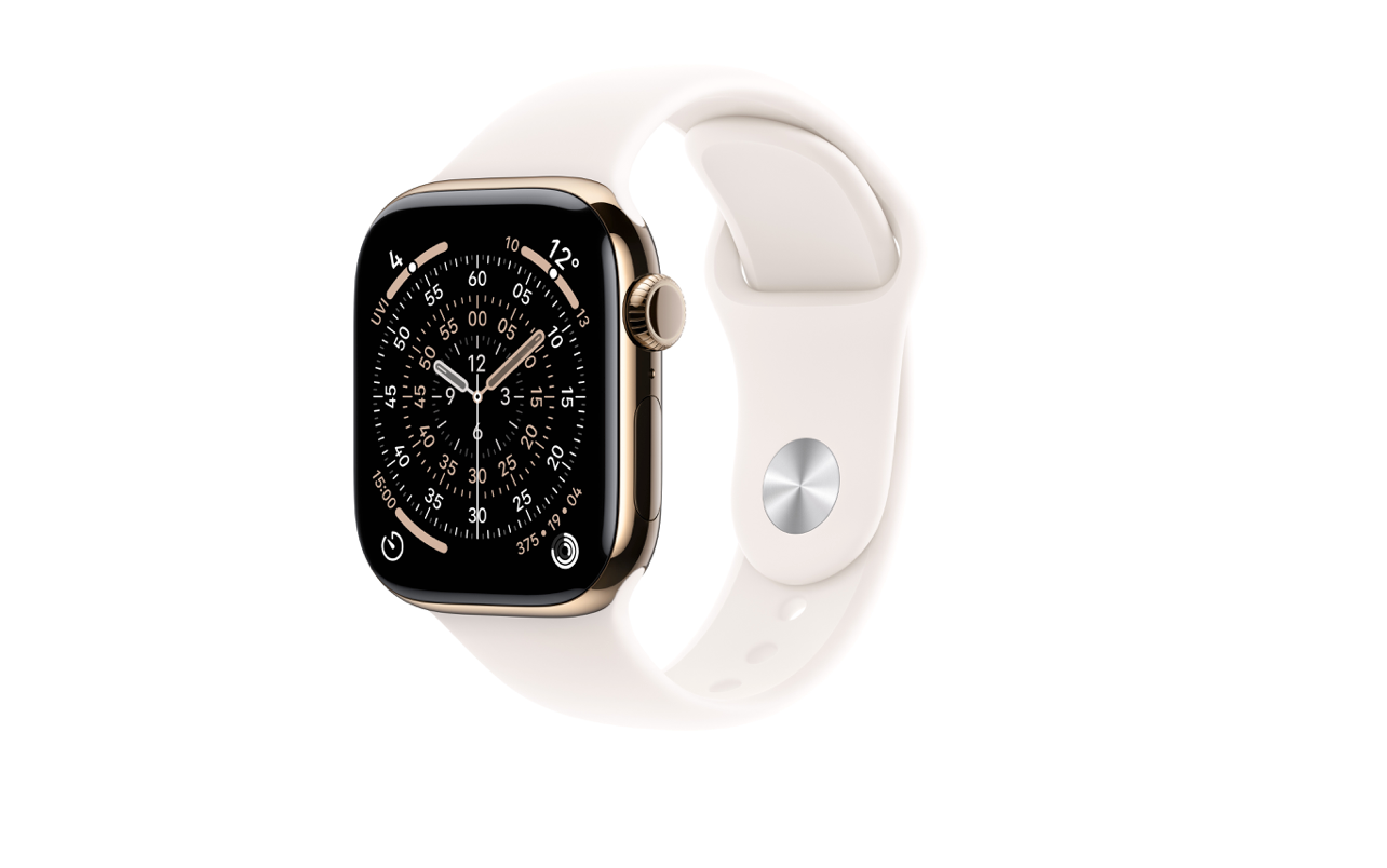 Apple Watch Series 11 46 mm Cellular Titânio Dourado (S/M)