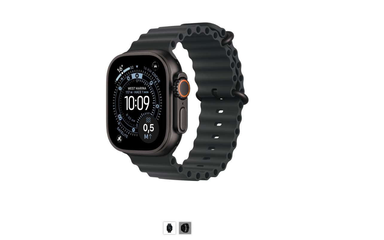 Apple Watch Ultra 3 49 mm Titânio Preto Oceano Preto