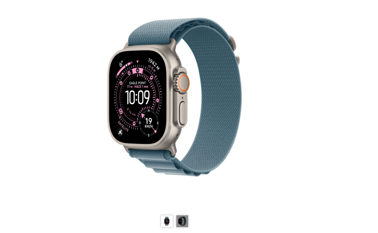 Apple Watch Ultra 3 49mm Titânio Bracelete Alpine Azul (Grande)