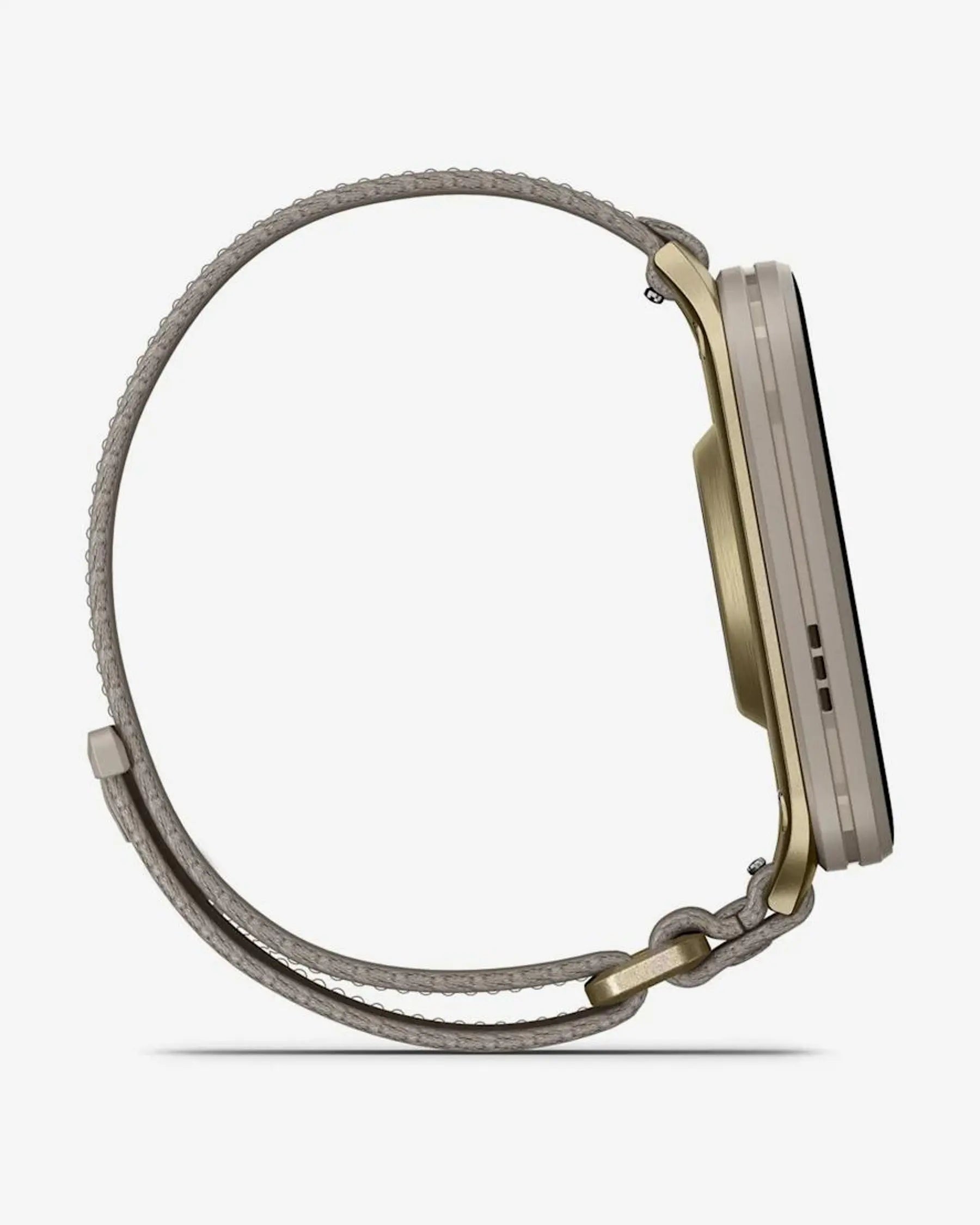 Garmin Venu X1 Dourado com bracelete cinzenta