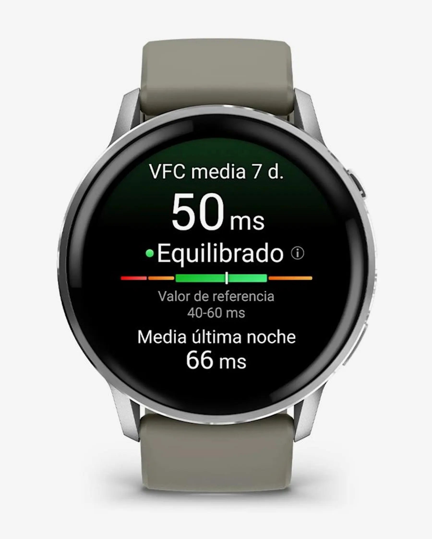 Garmin Venu 4 - 45 mm Prateado com Bracelete Cinzenta