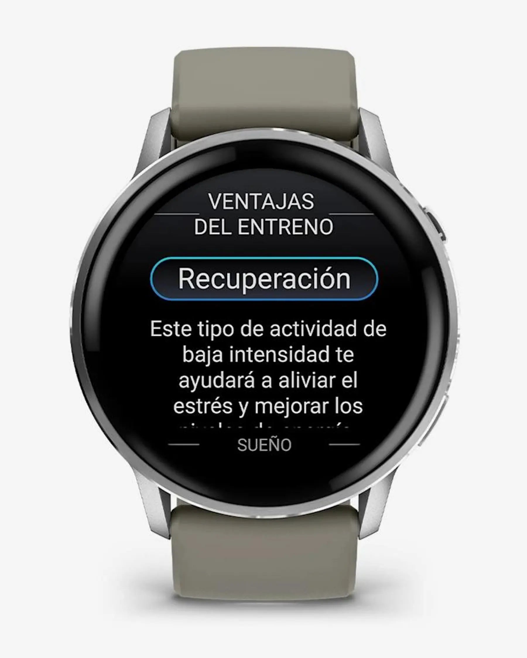 Garmin Venu 4 - 45 mm Prateado com Bracelete Cinzenta