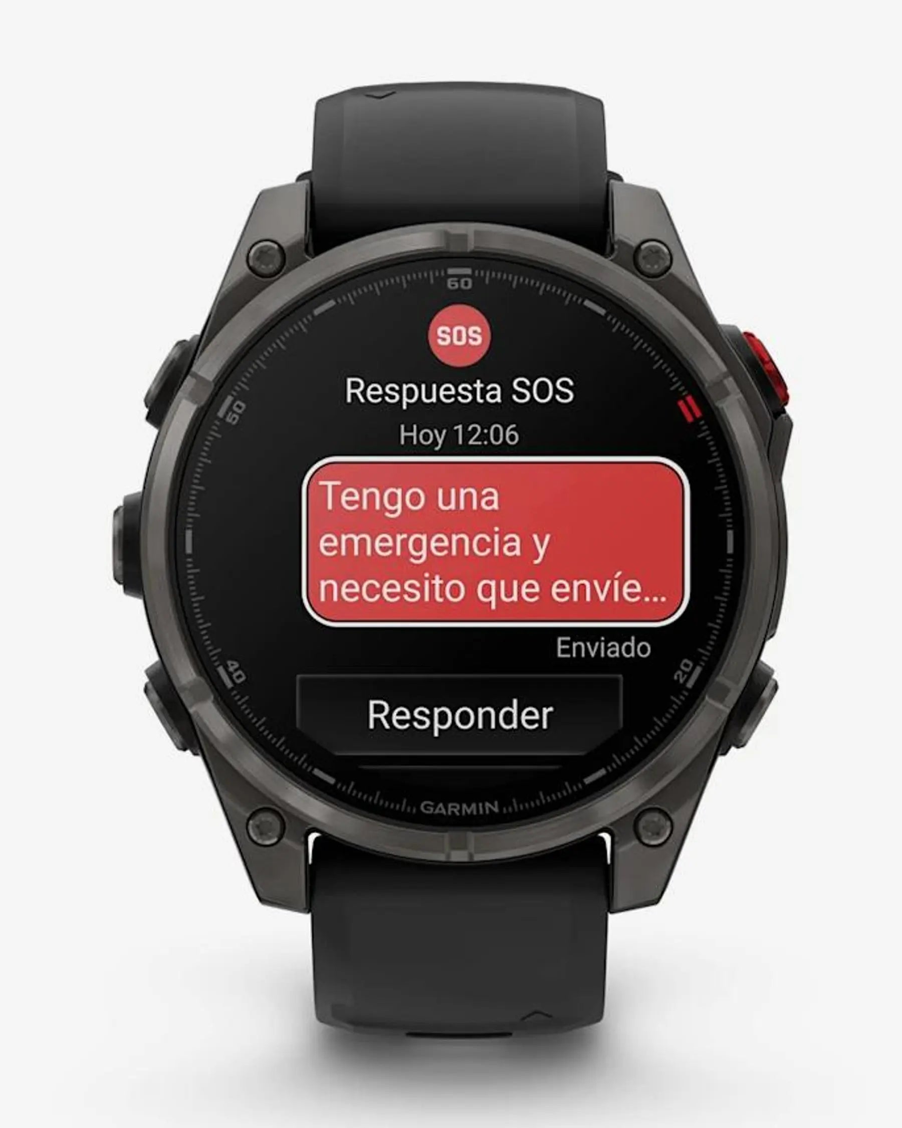 Garmin Fenix 8 Pro AMOLED Safira 47 mm Titânio Carbono Cinzento Bracelete Preto