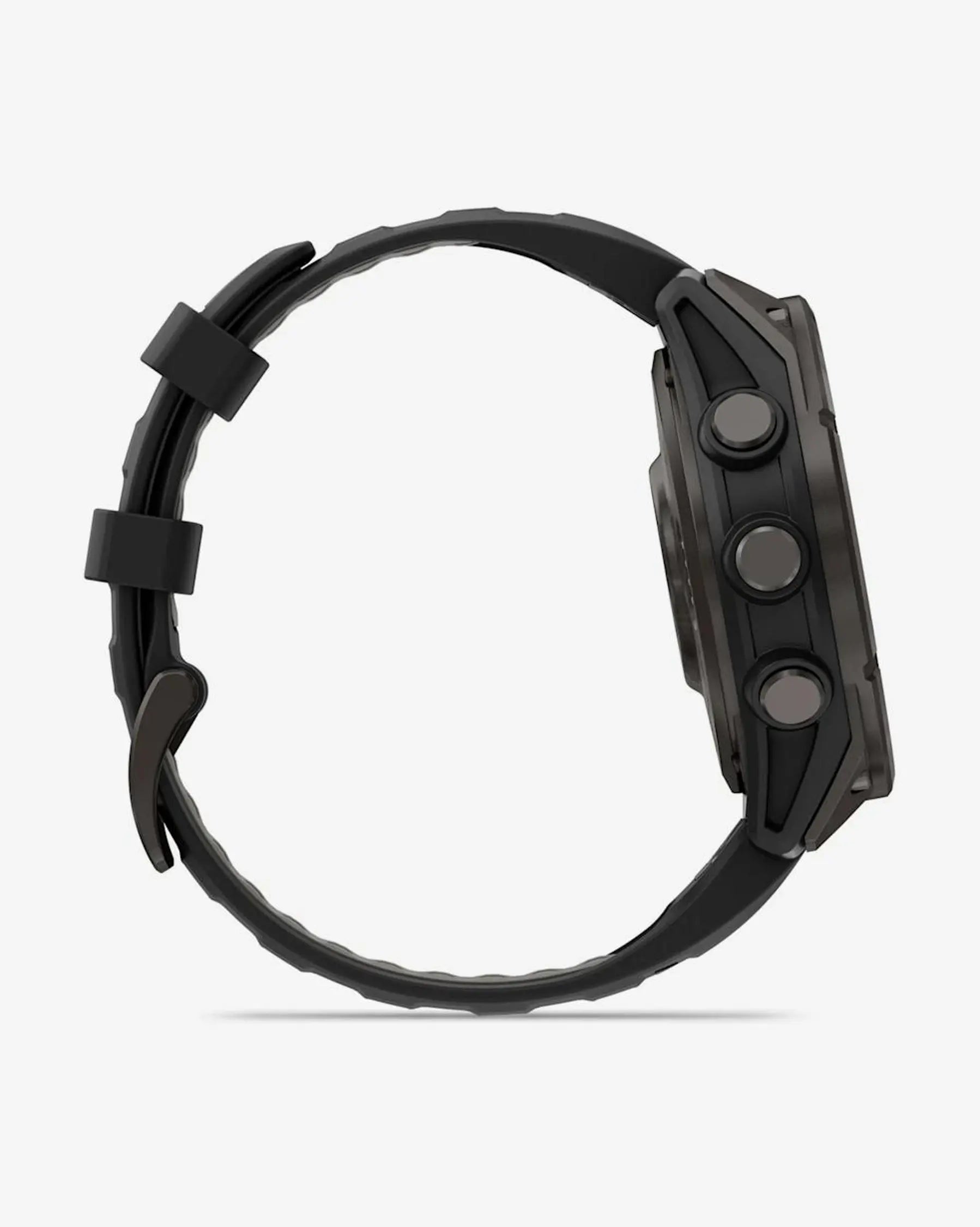 Garmin Fenix 8 Pro AMOLED Safira 47 mm Titânio Carbono Cinzento Bracelete Preto