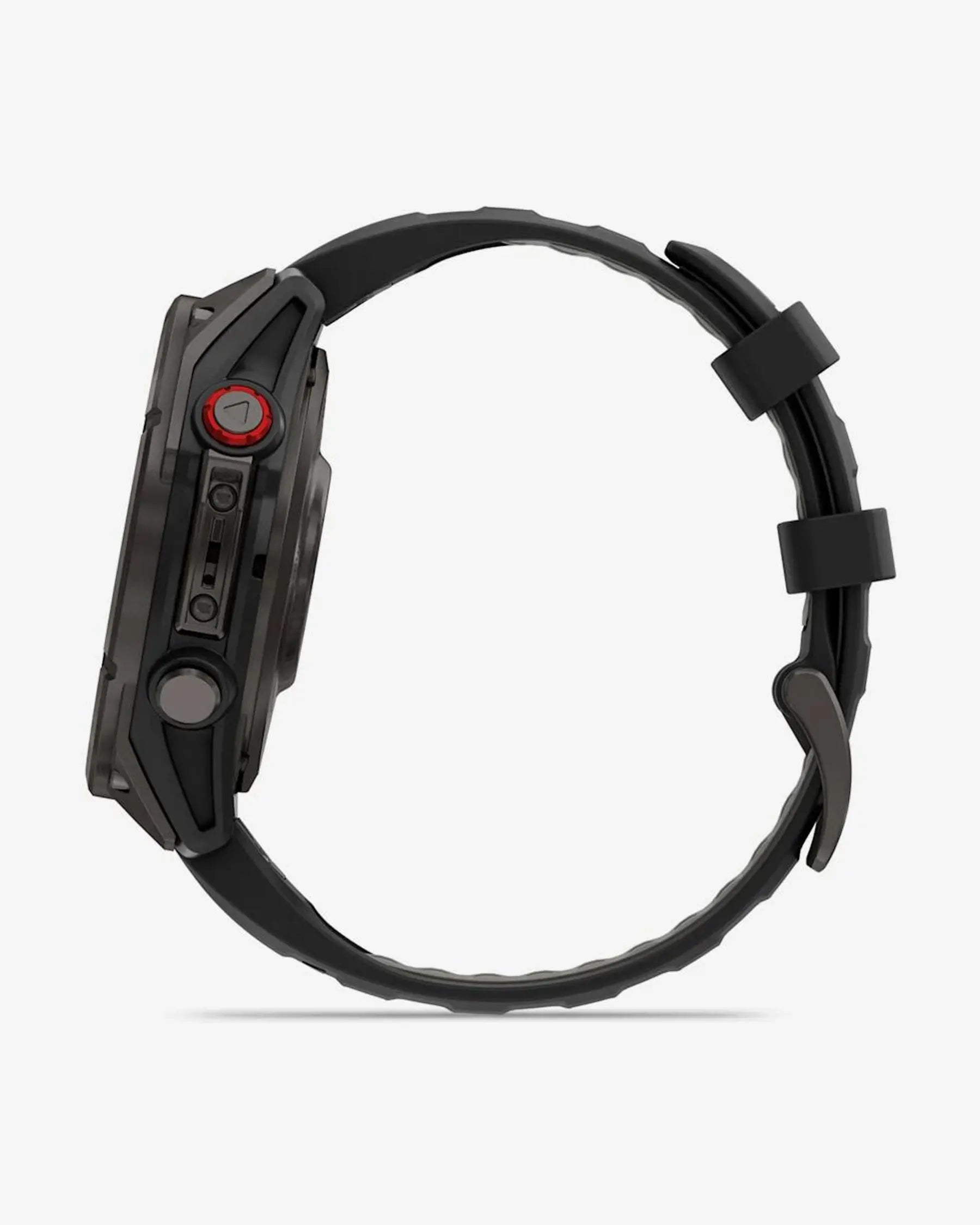 Garmin Fenix 8 Pro AMOLED Safira 47 mm Titânio Carbono Cinzento Bracelete Preto