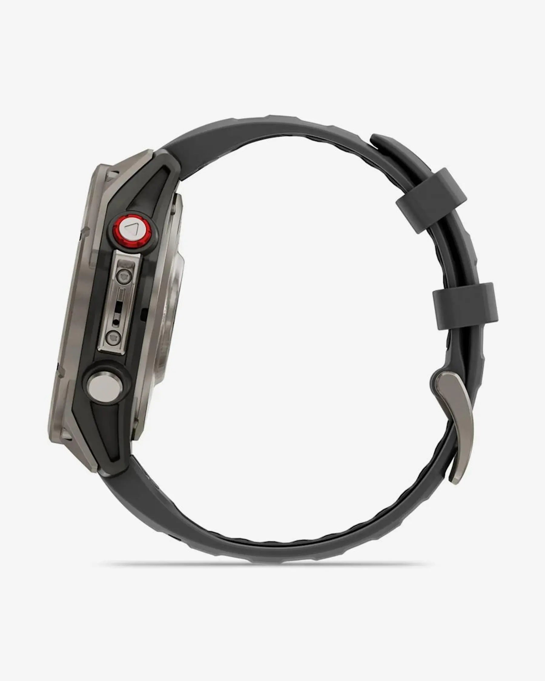 Garmin Fenix 8 Pro AMOLED Safira 47mm Cinzento Titânio Prateado Preto Bracelete Cinzenta