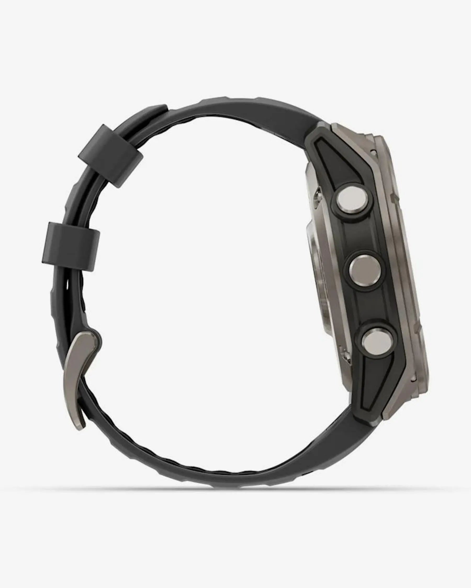 Garmin Fenix 8 Pro AMOLED Safira 51 mm, em cinzento titânio com bracelete preta e cinzenta