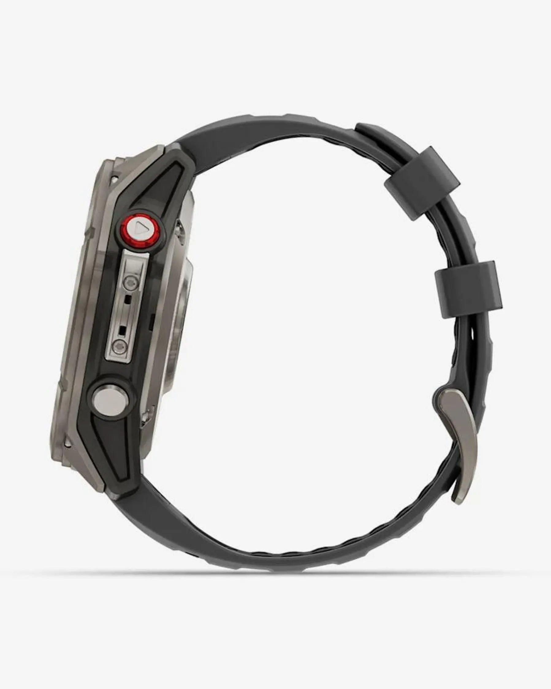 Garmin Fenix 8 Pro AMOLED Safira 51 mm, em cinzento titânio com bracelete preta e cinzenta