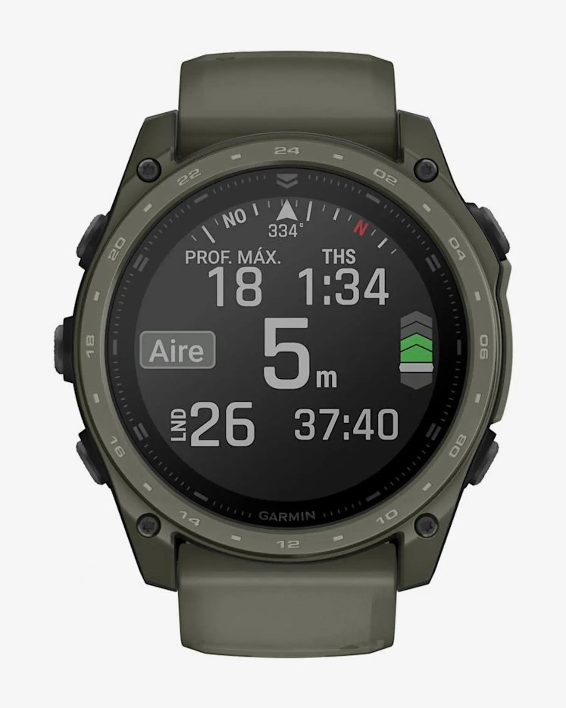 Garmin Tactix 8 AMOLED 51mm Cerakote Verde