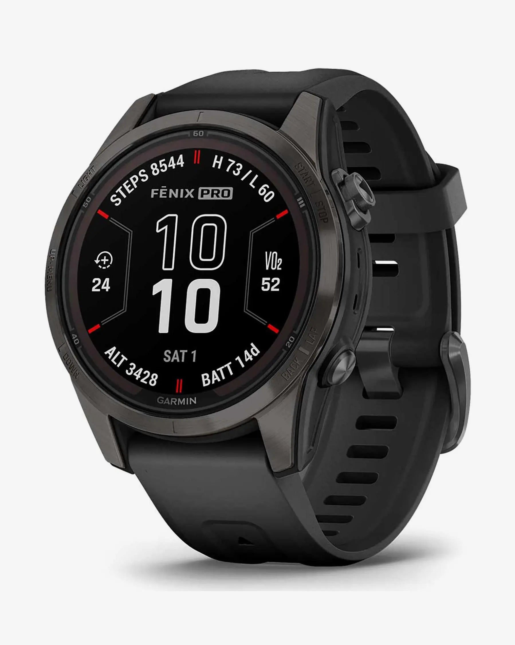 Garmin Fenix 7S Pro Sapphire Solar Titanium Carbon Gray com bracelete preta