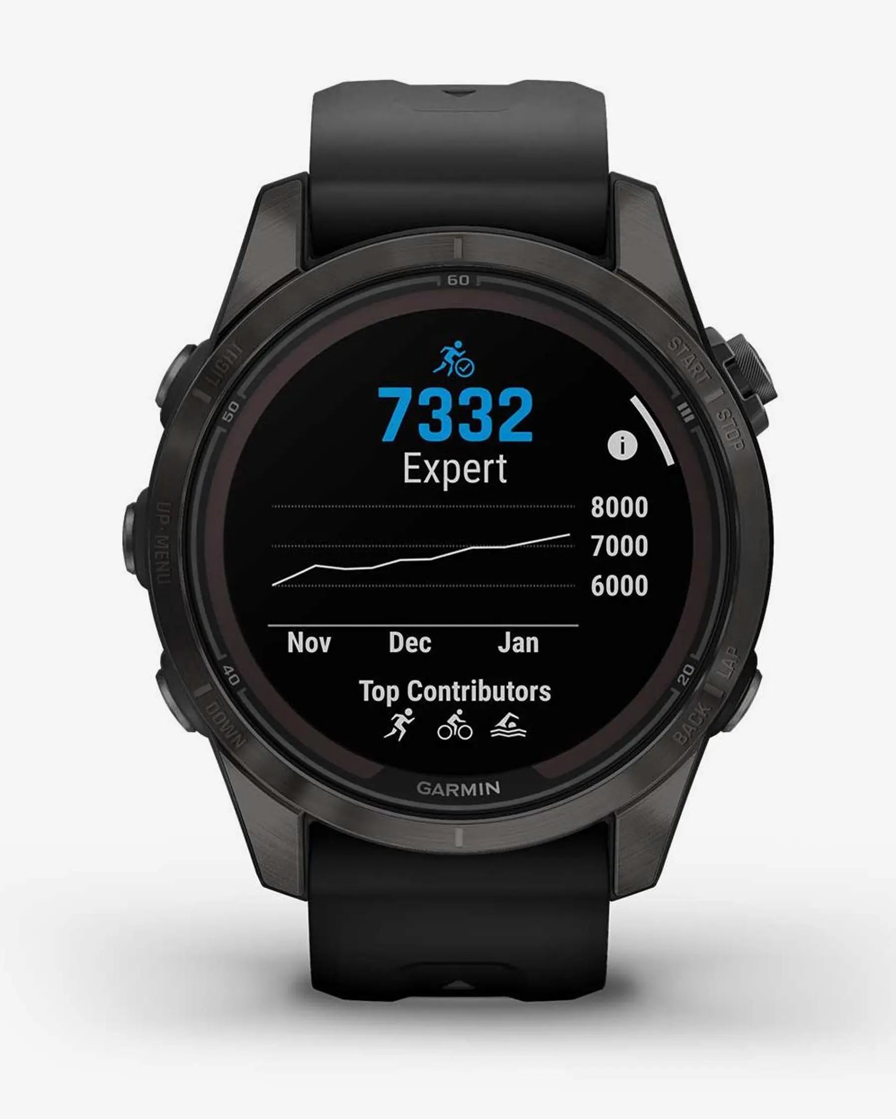 Garmin Fenix 7S Pro Sapphire Solar Titanium Carbon Gray com bracelete preta
