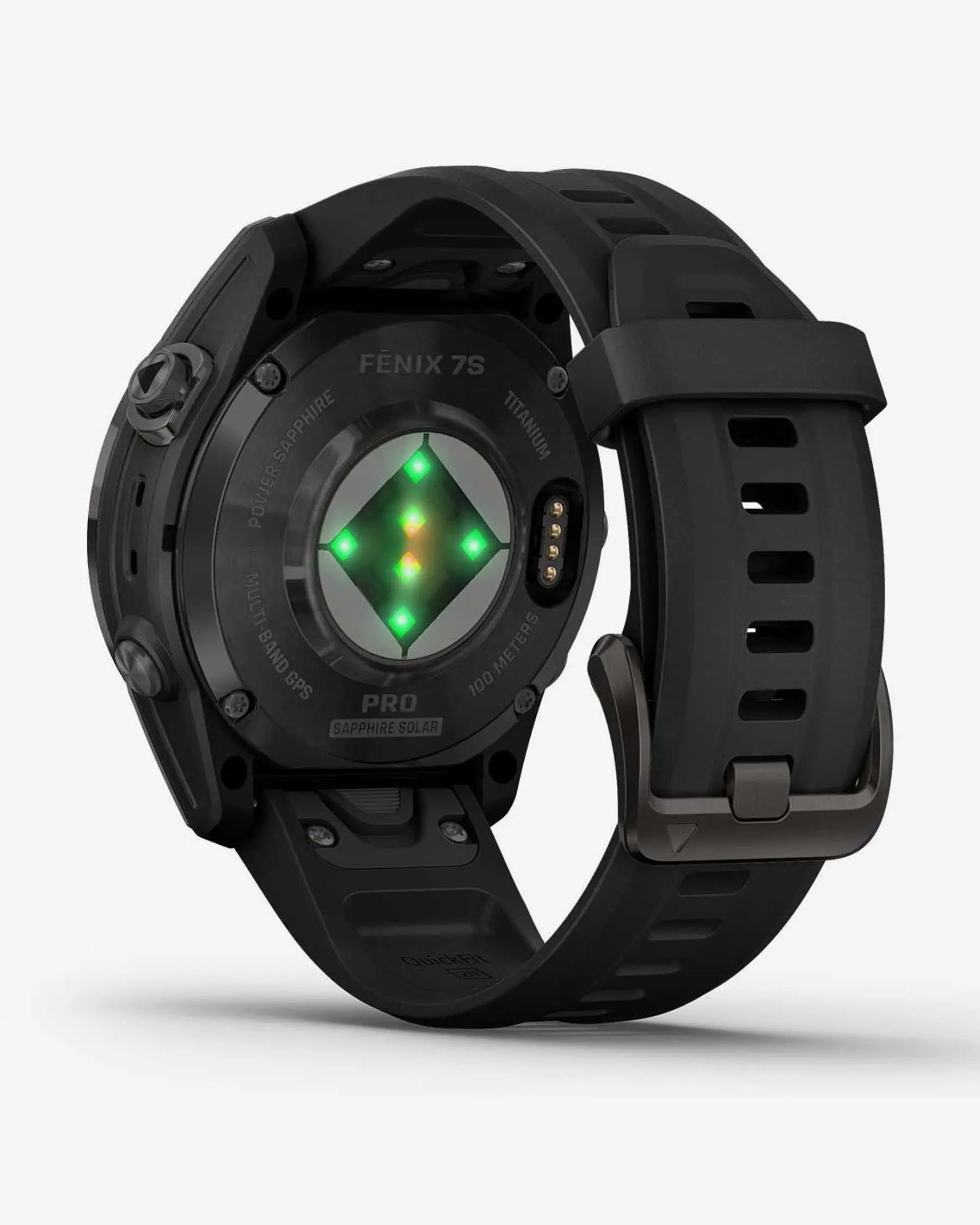Garmin Fenix 7S Pro Sapphire Solar Titanium Carbon Gray com bracelete preta