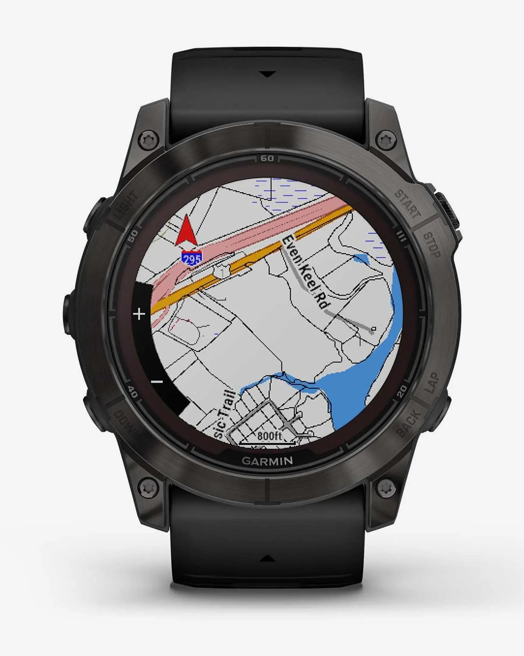 Garmin Fenix 7X Pro Sapphire Solar com bracelete preta e detalhes em cinzento carbono