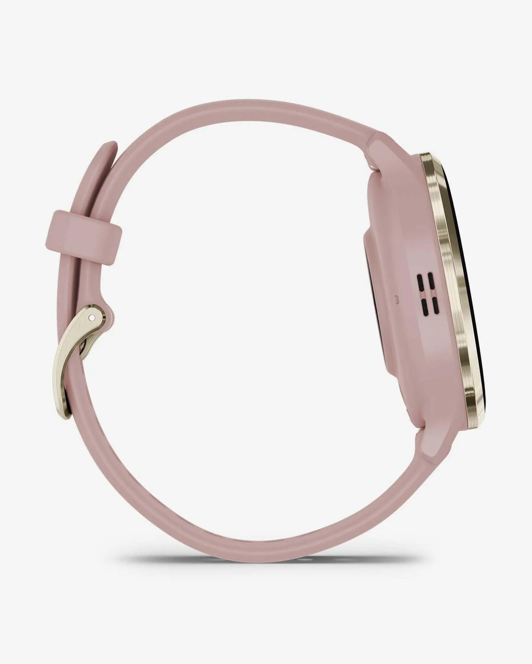 Garmin Venu 3S bege dourado bracelete silicone rosa claro
