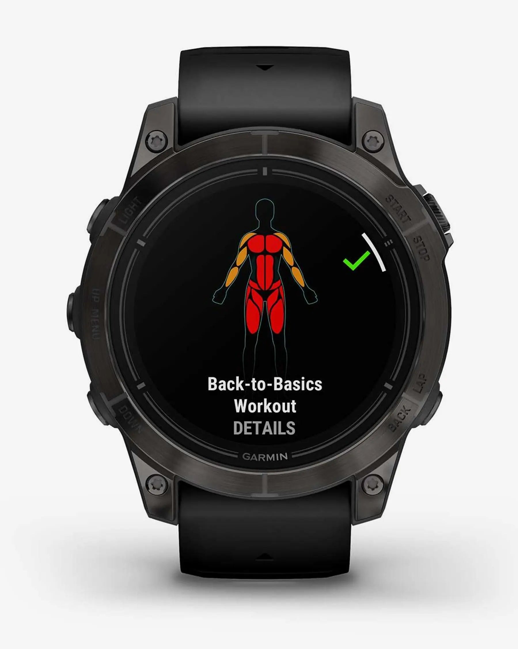 Garmin EPIX 2 PRO Safira 47 mm Titânio DLC Cinzento Carbono Bracelete Preto