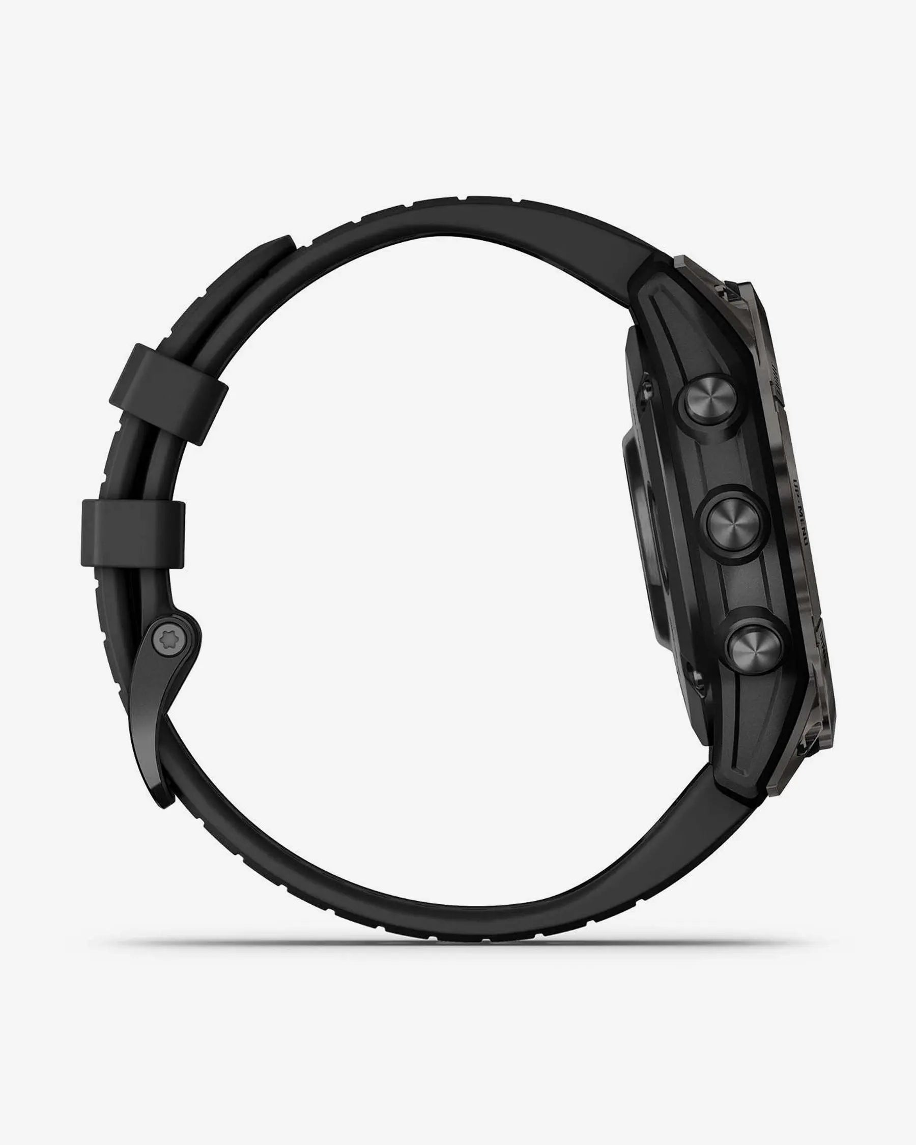 Garmin EPIX 2 PRO Safira 47 mm Titânio DLC Cinzento Carbono Bracelete Preto