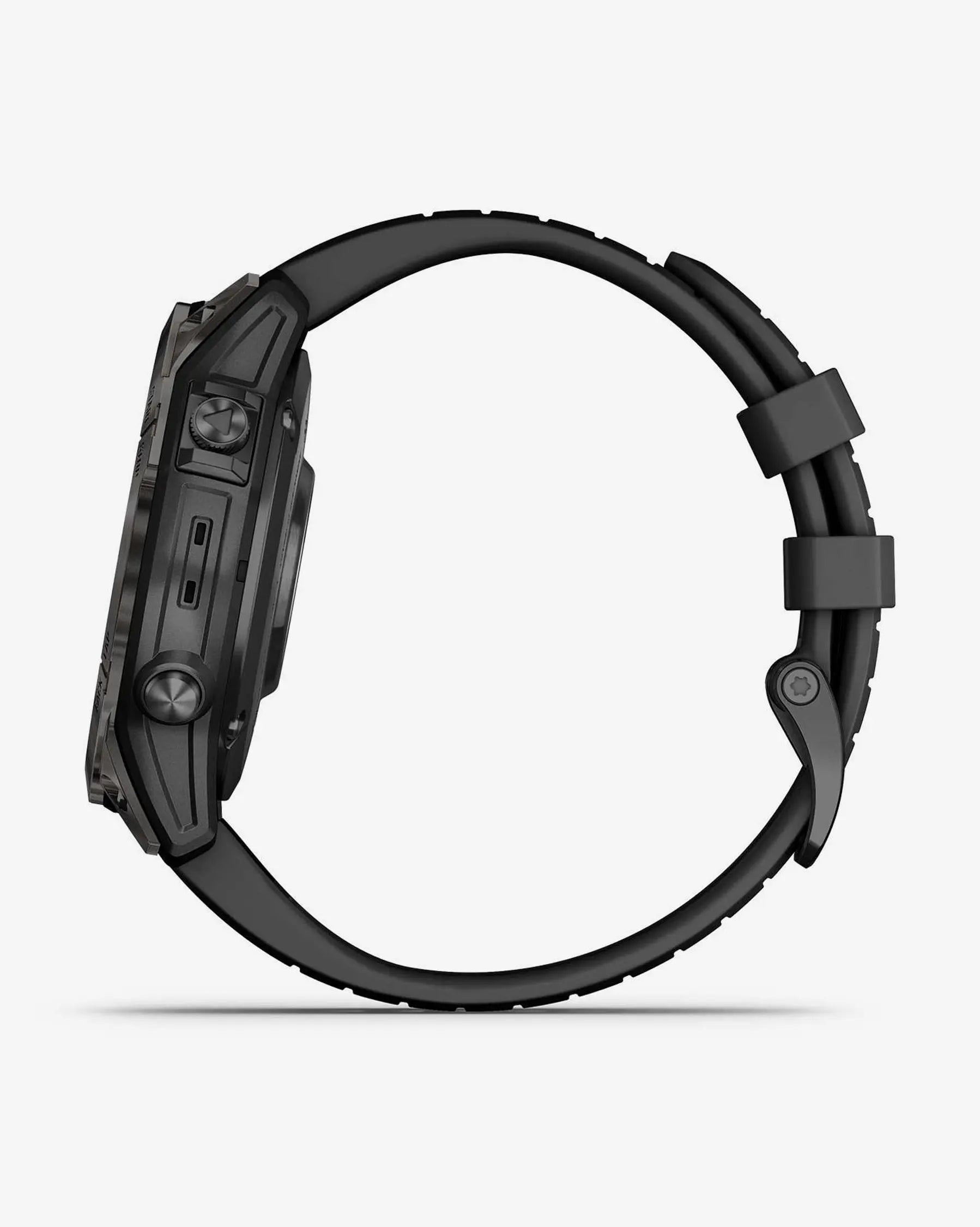 Garmin EPIX 2 PRO Safira 47 mm Titânio DLC Cinzento Carbono Bracelete Preto
