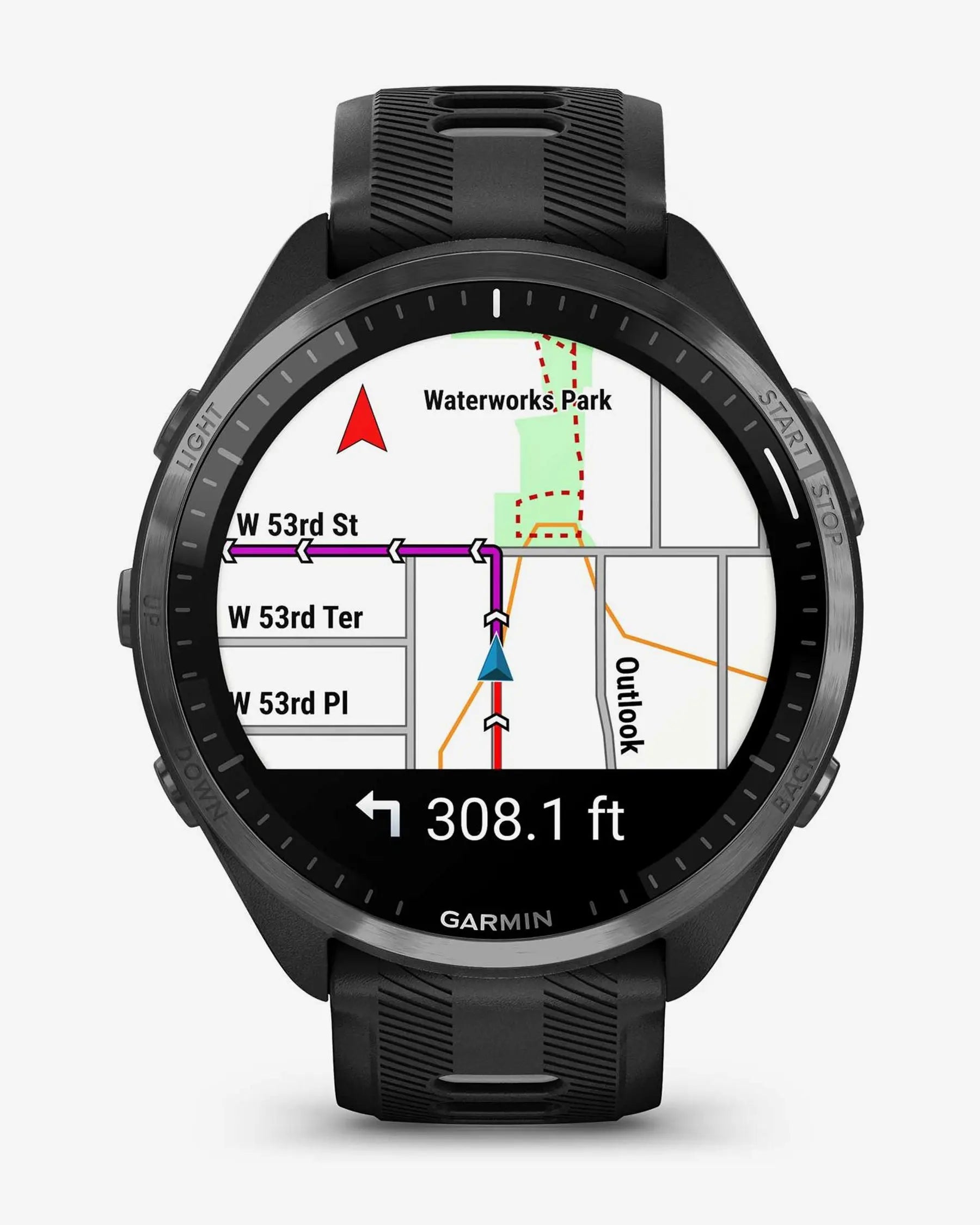 Garmin Forerunner 965 Preto com Bracelete Preta e Cinzenta