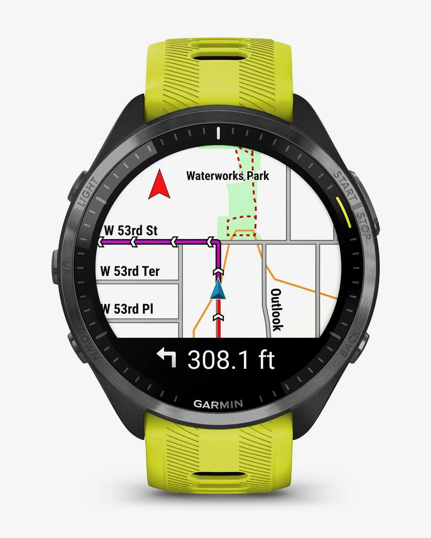 Garmin Forerunner 965 (preto com bracelete amarela)