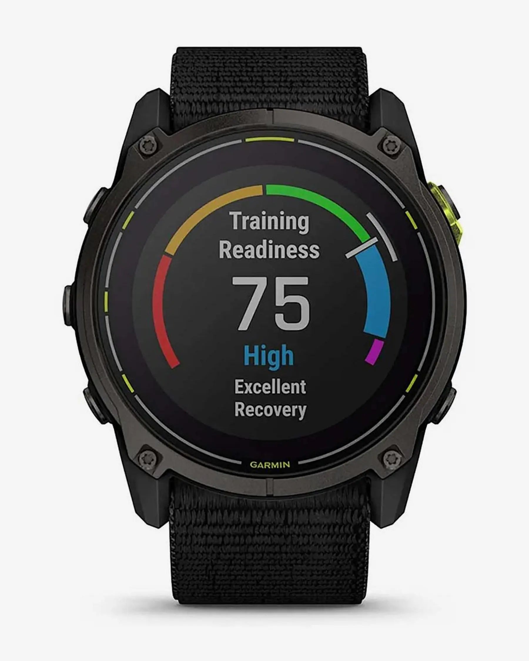 Garmin Enduro 3 Sapphire Solar 51 mm com bracelete preta, em titânio e cinzento carbono