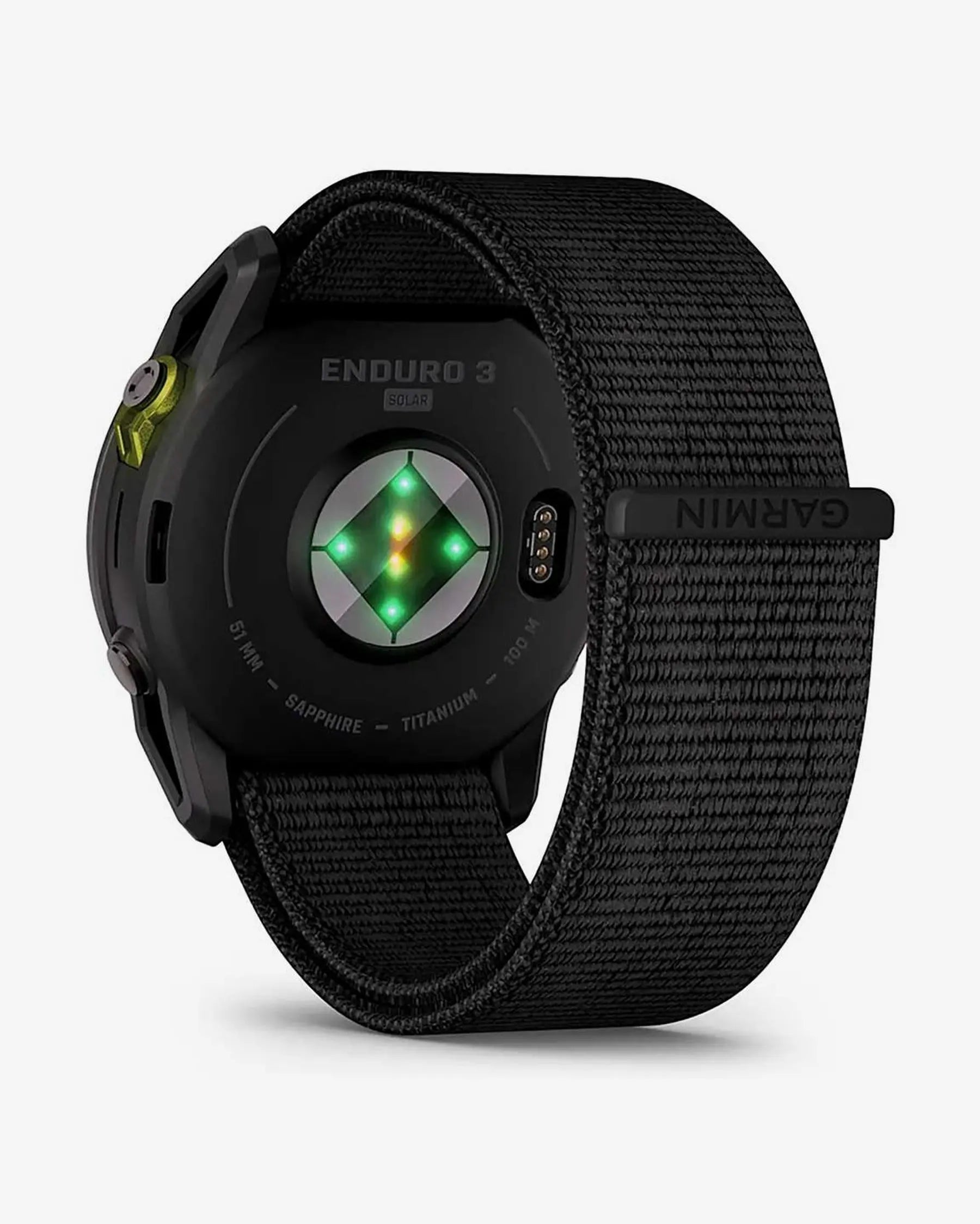 Garmin Enduro 3 Sapphire Solar 51 mm com bracelete preta, em titânio e cinzento carbono