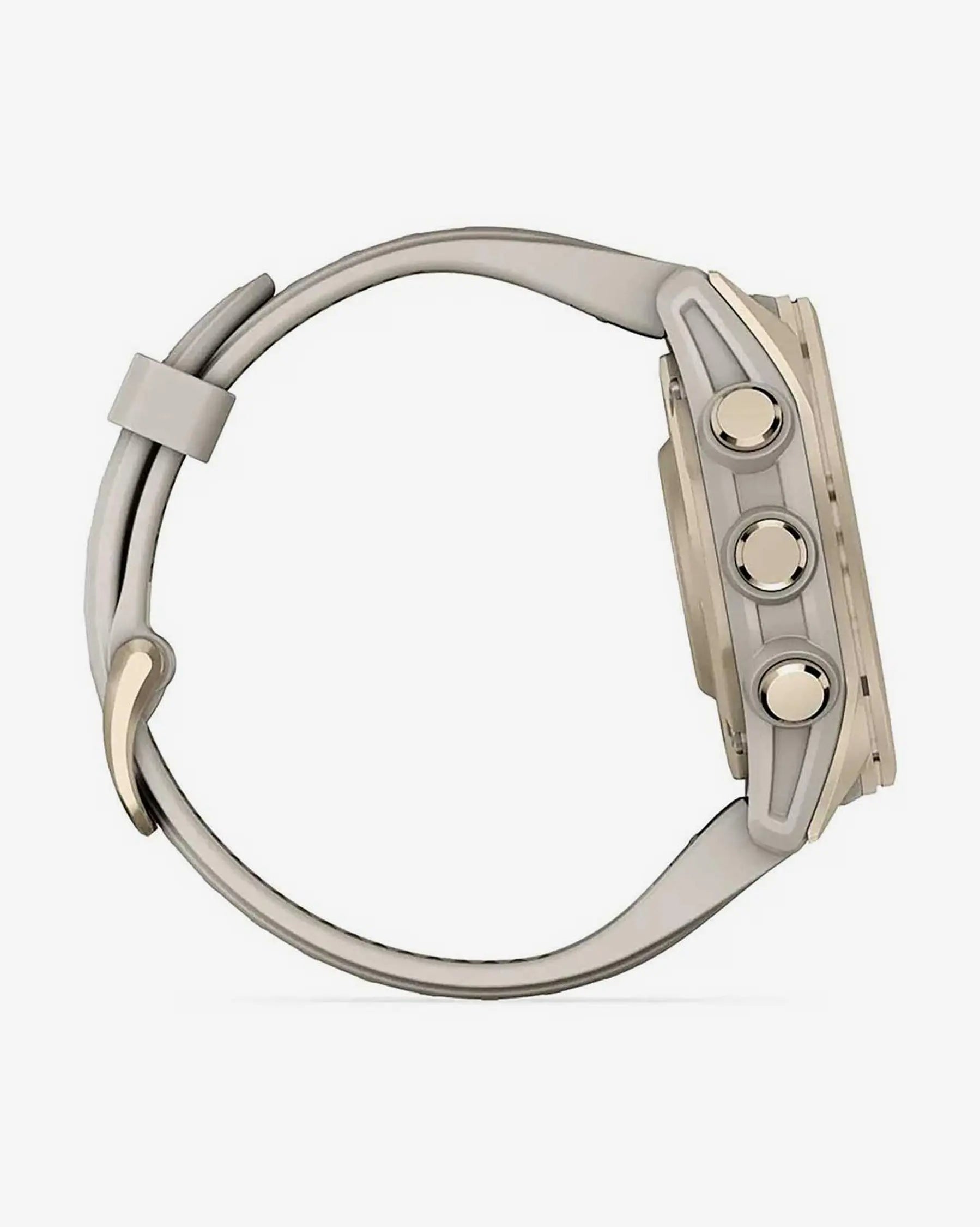 Garmin Fenix 8 AMOLED Sapphire 43mm Dourado com Bracelete Bege