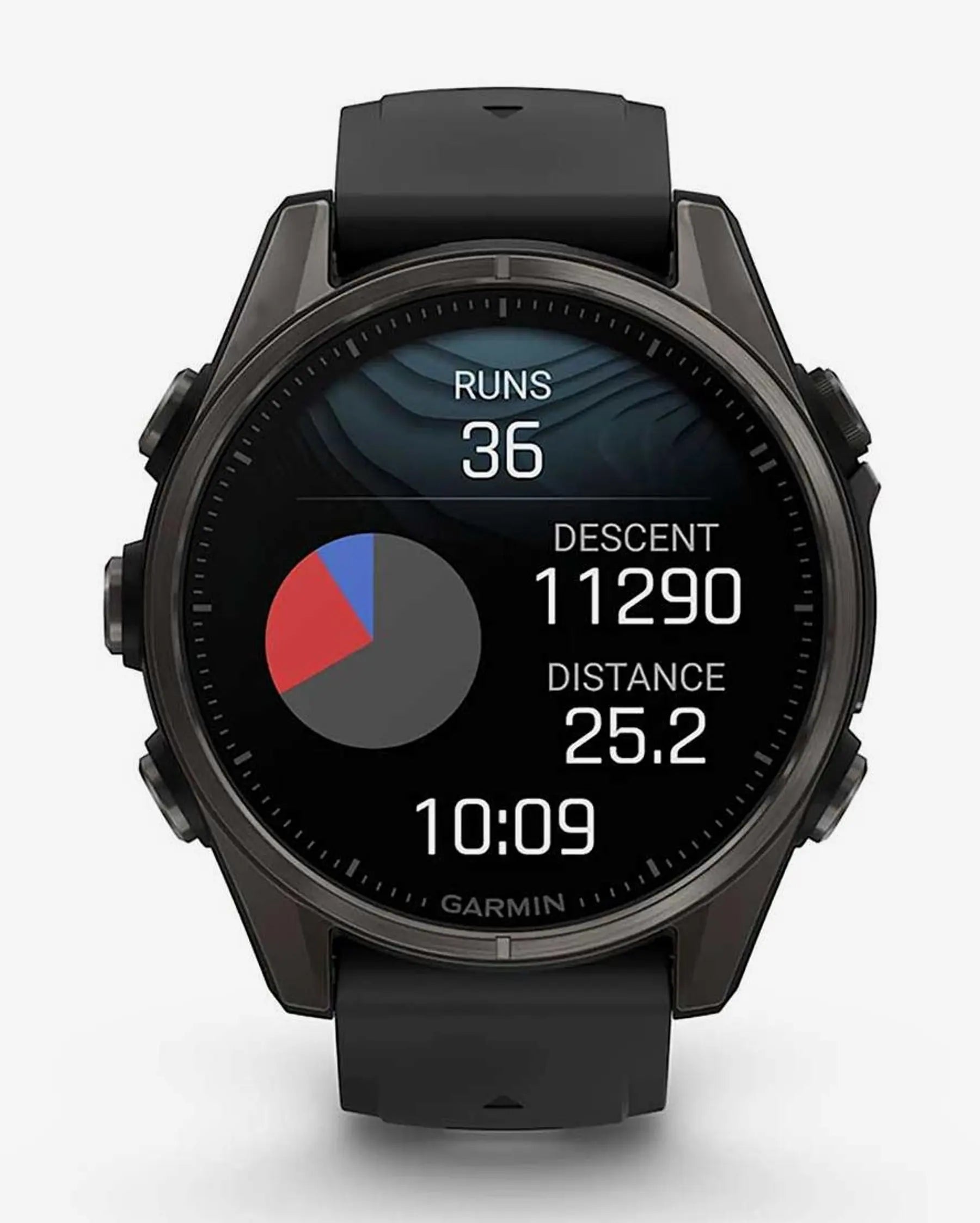 Garmin Fenix 8 AMOLED Sapphire 43mm Titânio Carbono Cinzento Bracelete Preto