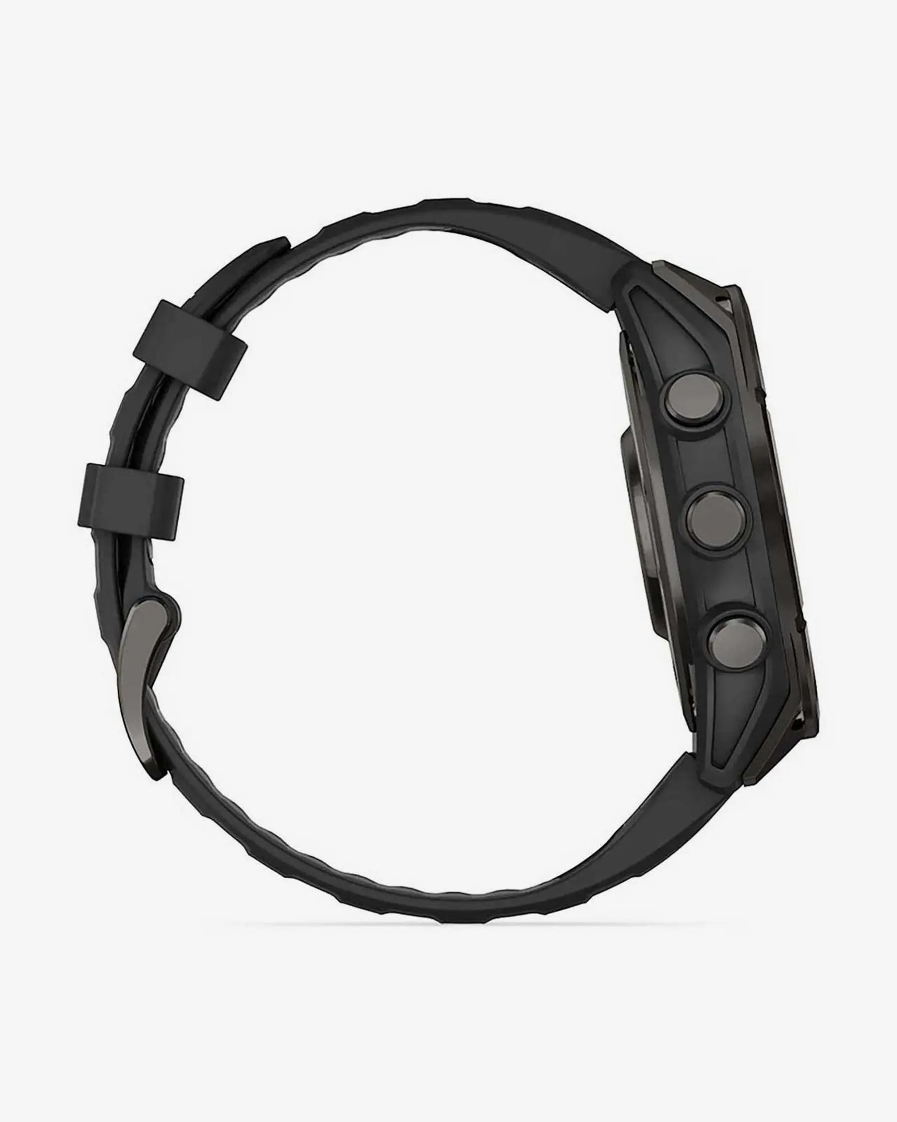 Garmin Fenix 8 AMOLED com cristal de safira, 47 mm, titânio cinzento carvão, bracelete preta