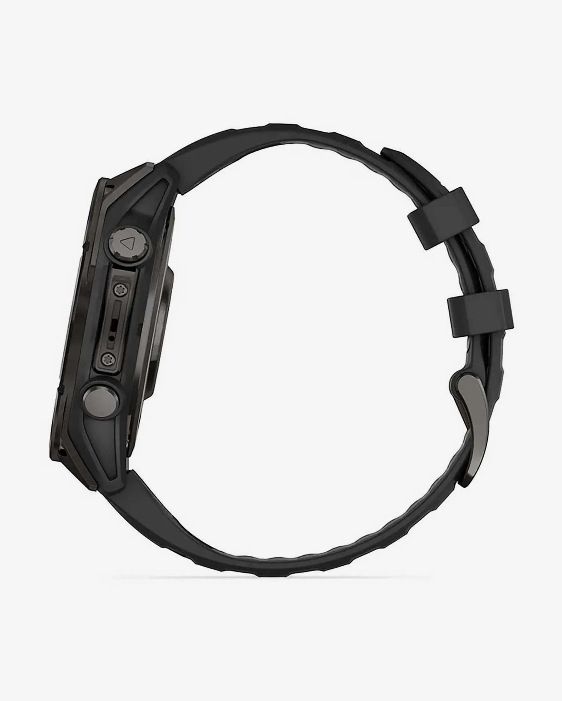 Garmin Fenix 8 AMOLED com cristal de safira, 47 mm, titânio cinzento carvão, bracelete preta