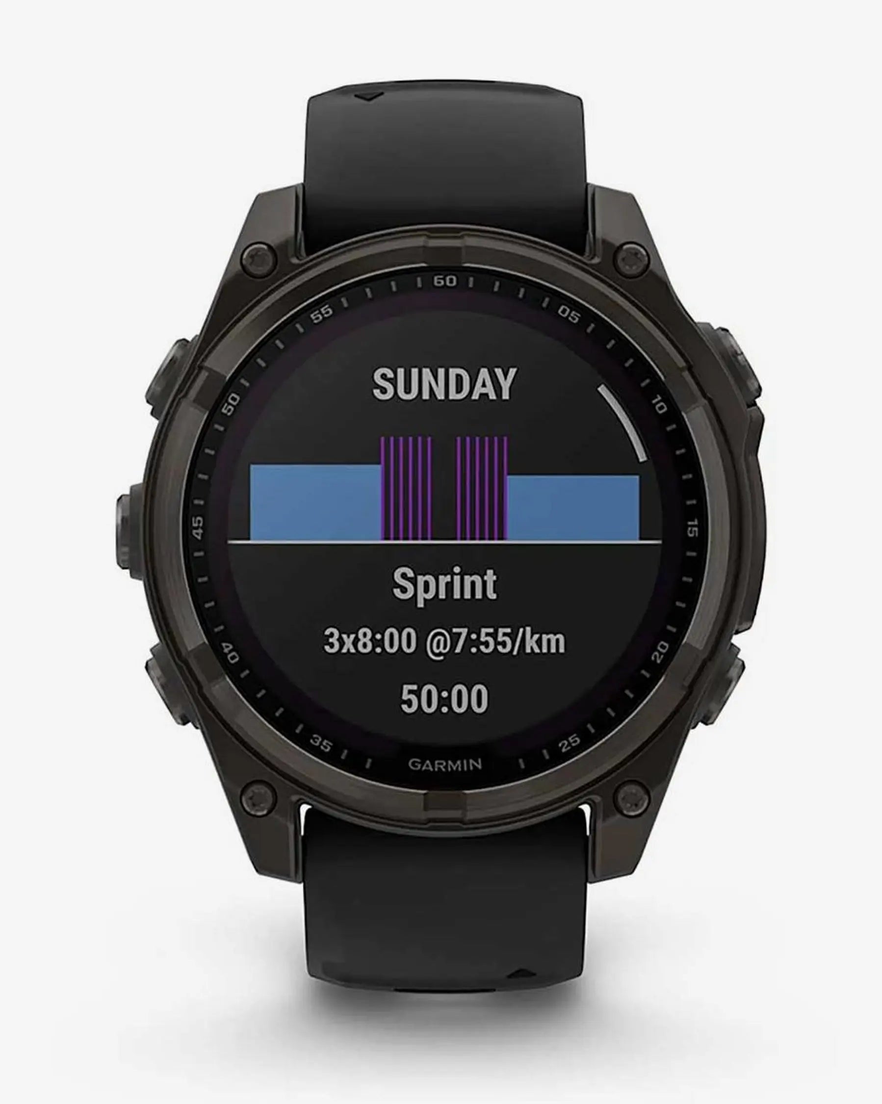 Garmin Fenix 8 Sapphire Solar 47mm Titânio Carbono Cinzento Bracelete Preto