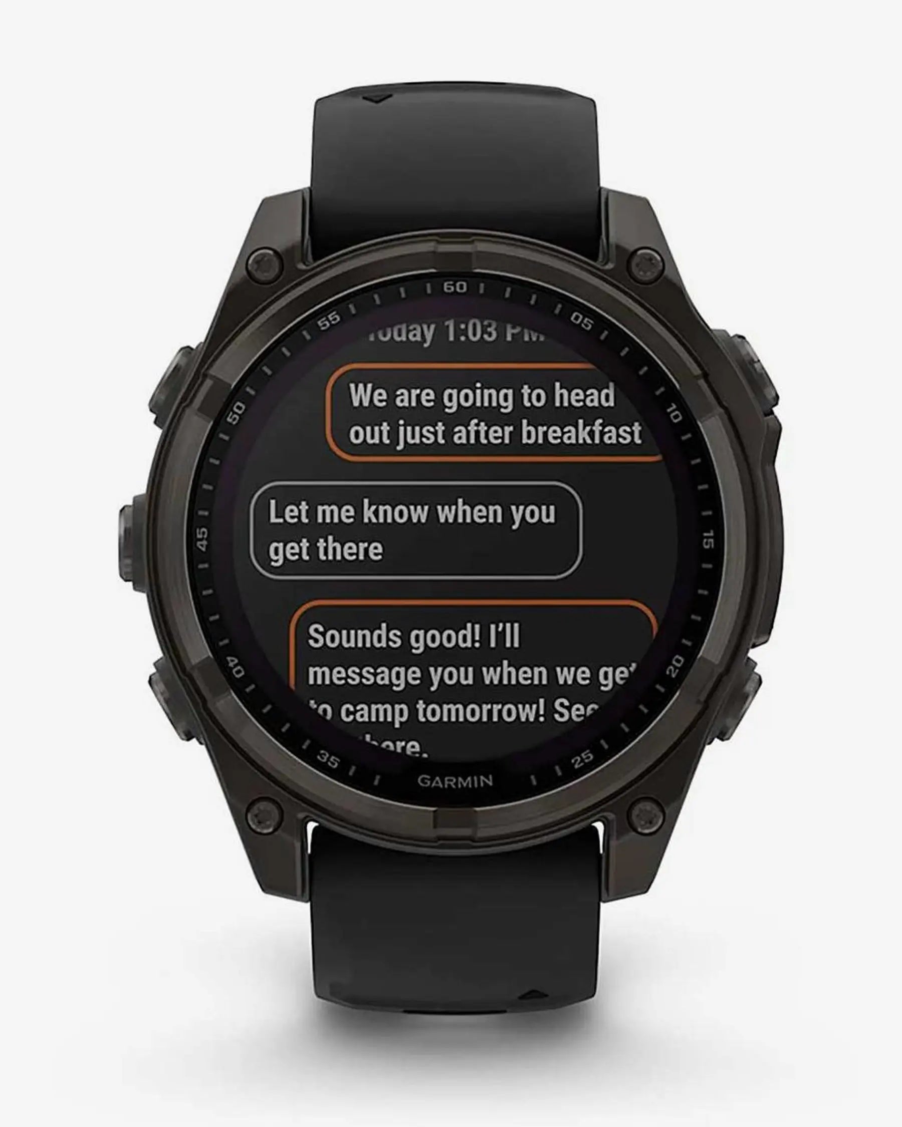 Garmin Fenix 8 Sapphire Solar 47mm Titânio Carbono Cinzento Bracelete Preto