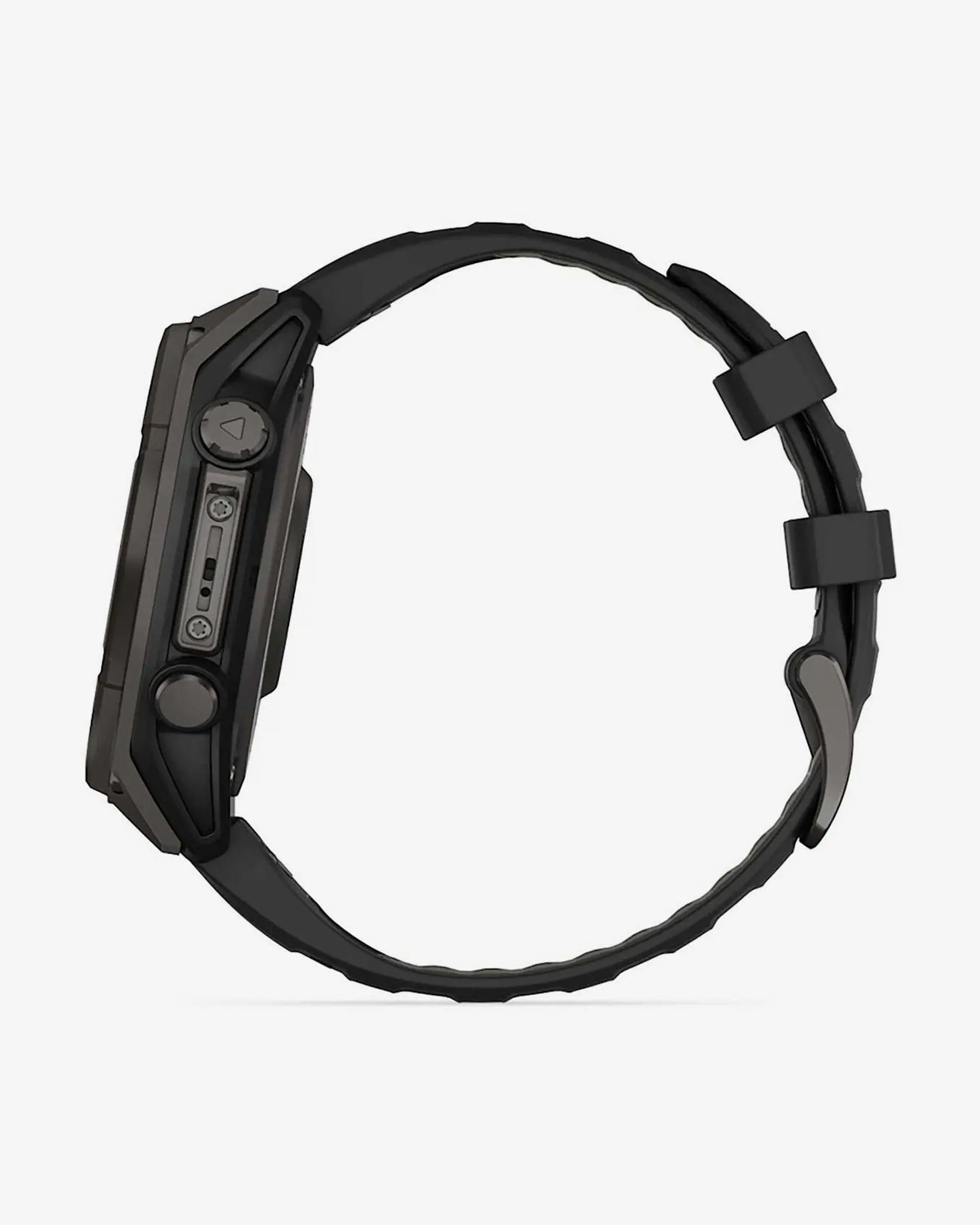 Garmin Fenix 8 Sapphire Solar 47mm Titânio Carbono Cinzento Bracelete Preto