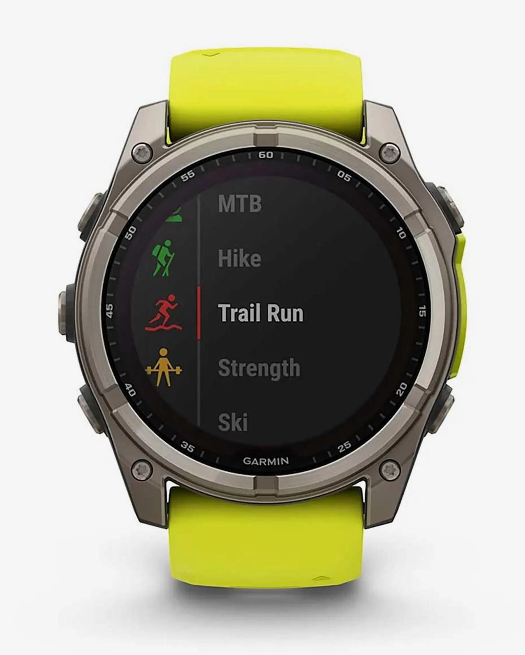 Garmin Fenix 8 Sapphire Solar 51mm Cinzento Titânio com Bracelete Amarela