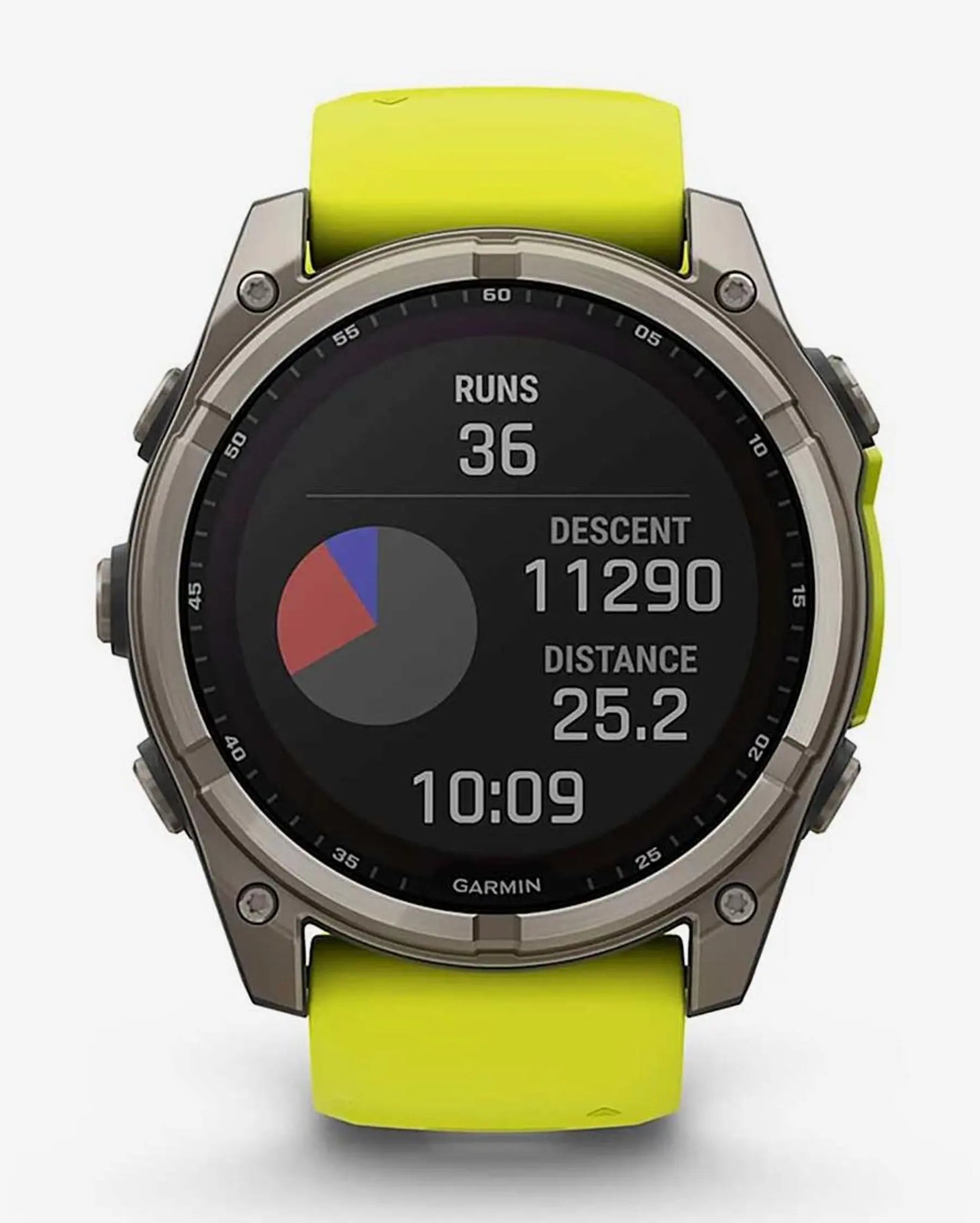 Garmin Fenix 8 Sapphire Solar 51mm Cinzento Titânio com Bracelete Amarela