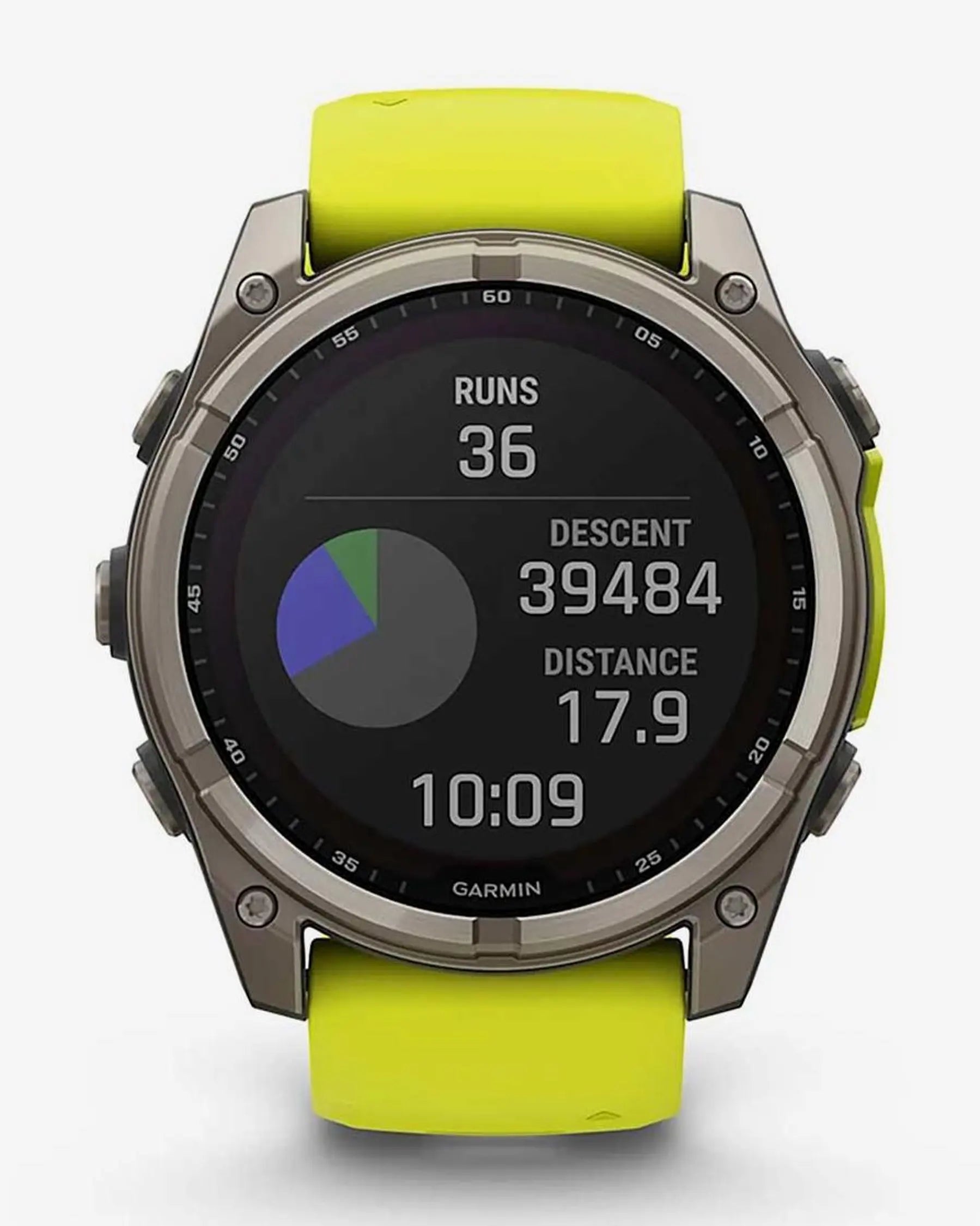 Garmin Fenix 8 Sapphire Solar 51mm Cinzento Titânio com Bracelete Amarela