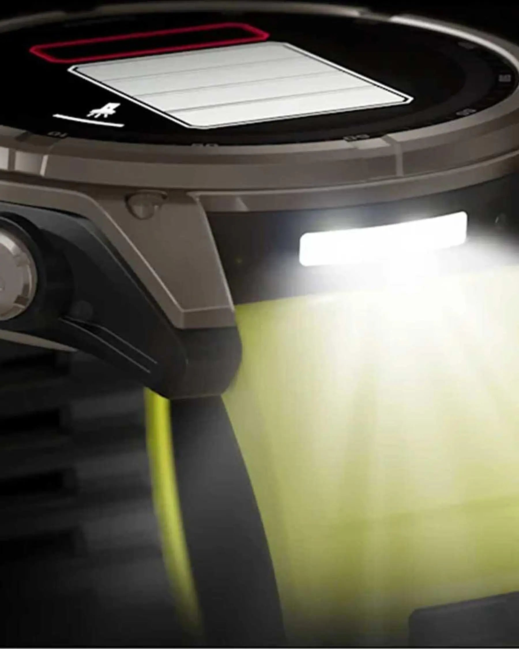 Garmin Fenix 8 Sapphire Solar 51mm Cinzento Titânio com Bracelete Amarela
