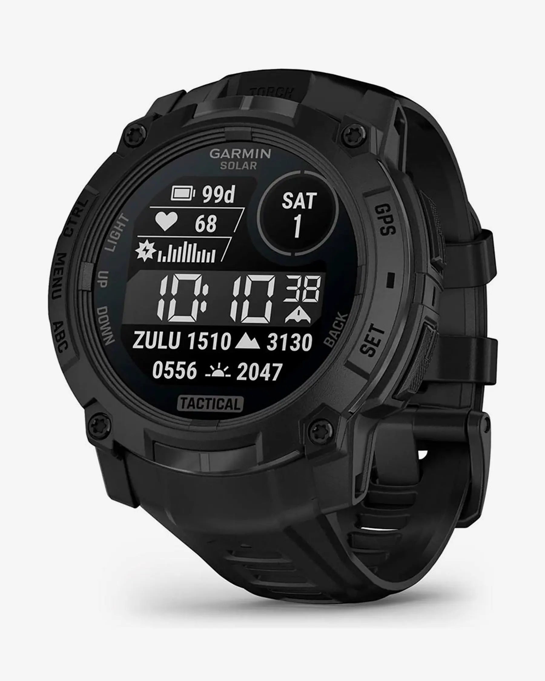 Garmin Instinct 3 Solar 50mm Tactical Edition com bracelete preta