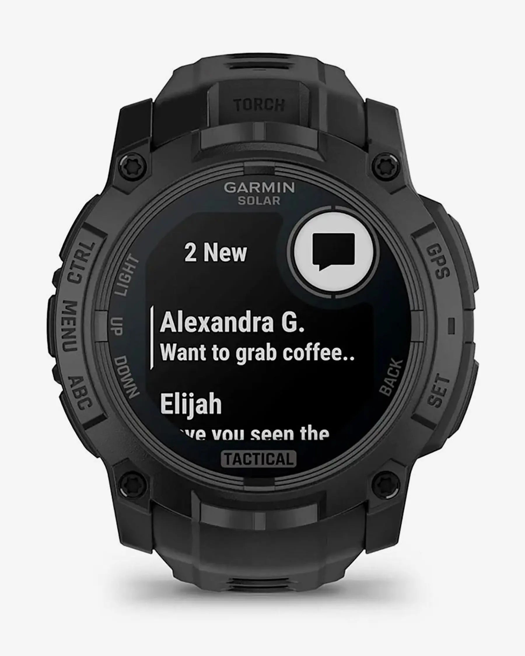 Garmin Instinct 3 Solar 50mm Tactical Edition com bracelete preta