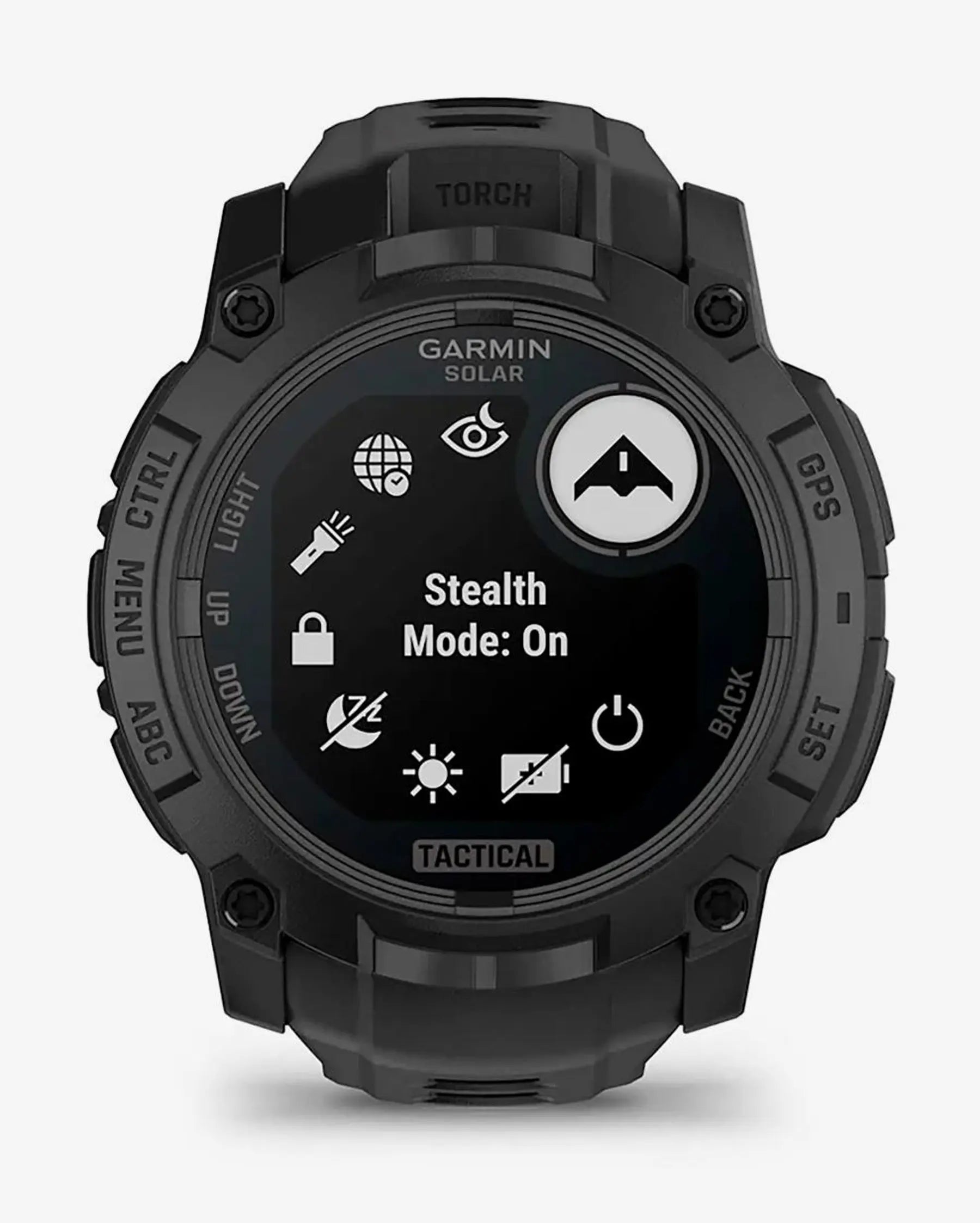 Garmin Instinct 3 Solar 50mm Tactical Edition com bracelete preta