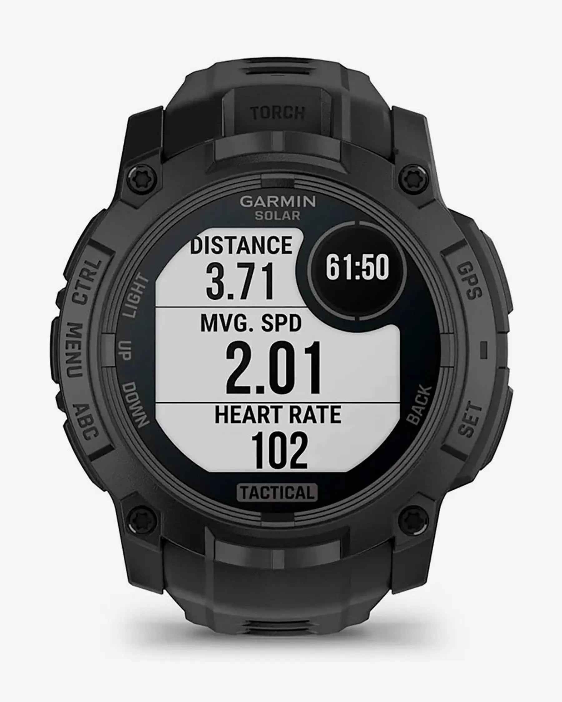 Garmin Instinct 3 Solar 50mm Tactical Edition com bracelete preta
