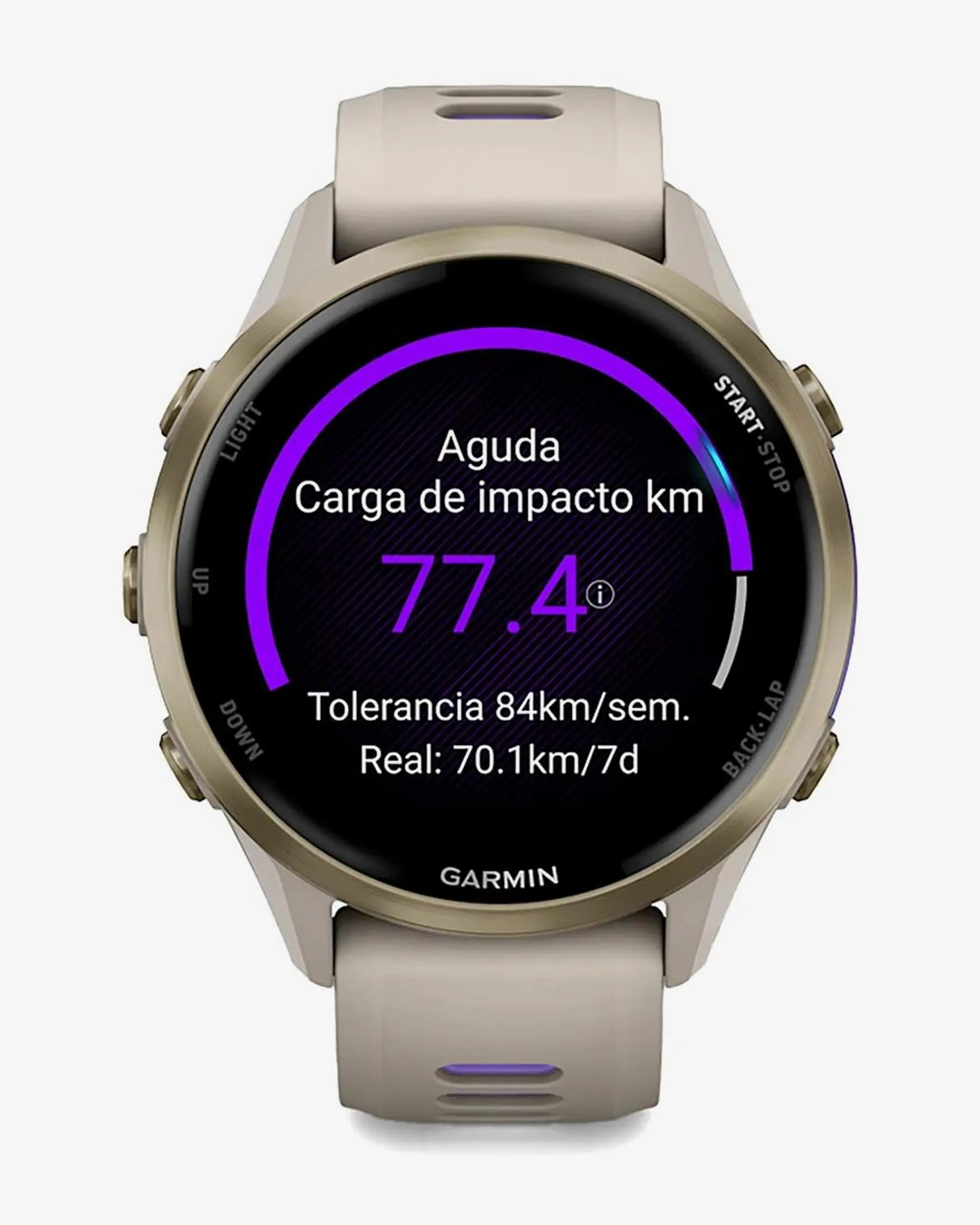 Garmin Forerunner 970 (cinzento) com bracelete cinzento-lilás