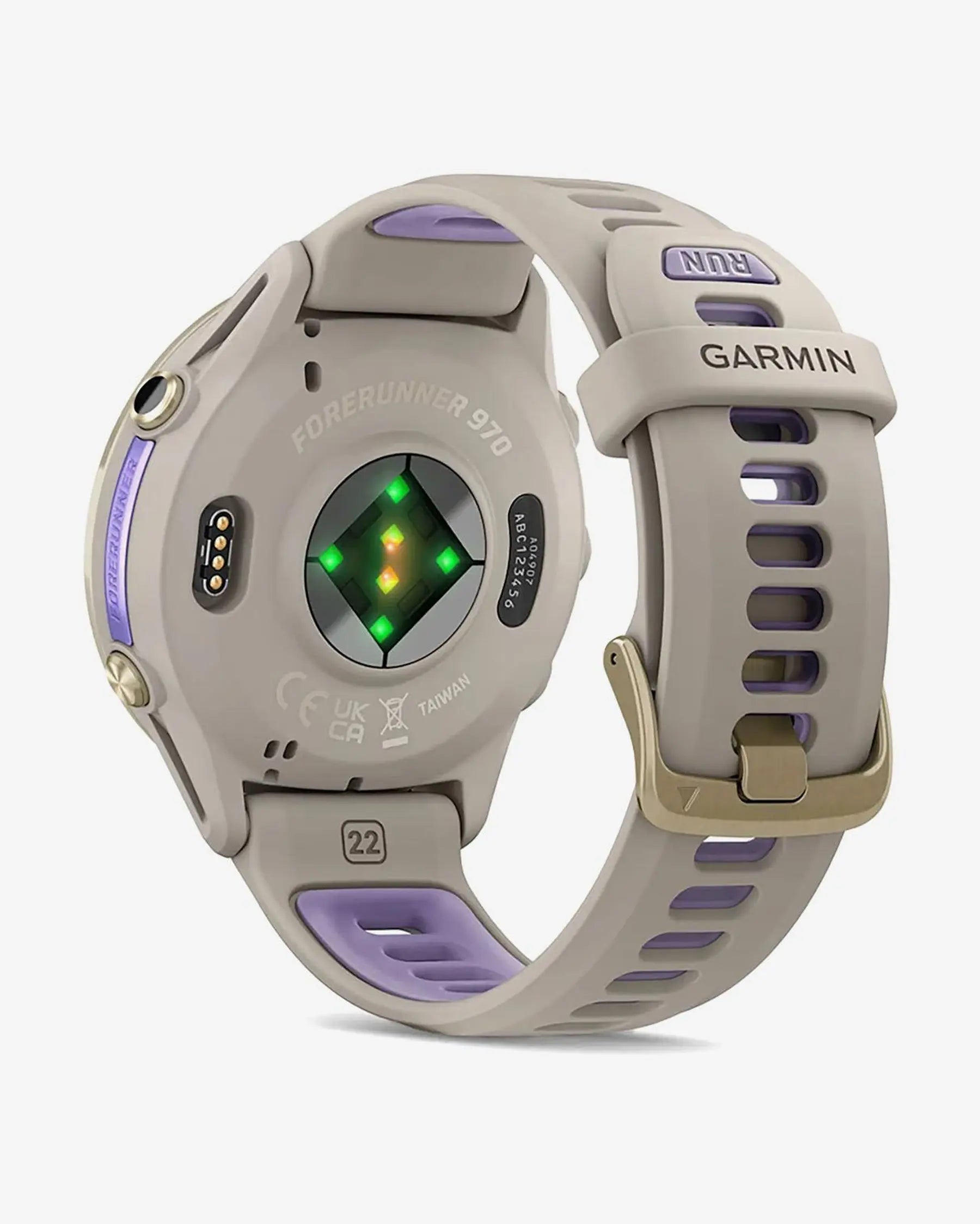 Garmin Forerunner 970 (cinzento) com bracelete cinzento-lilás