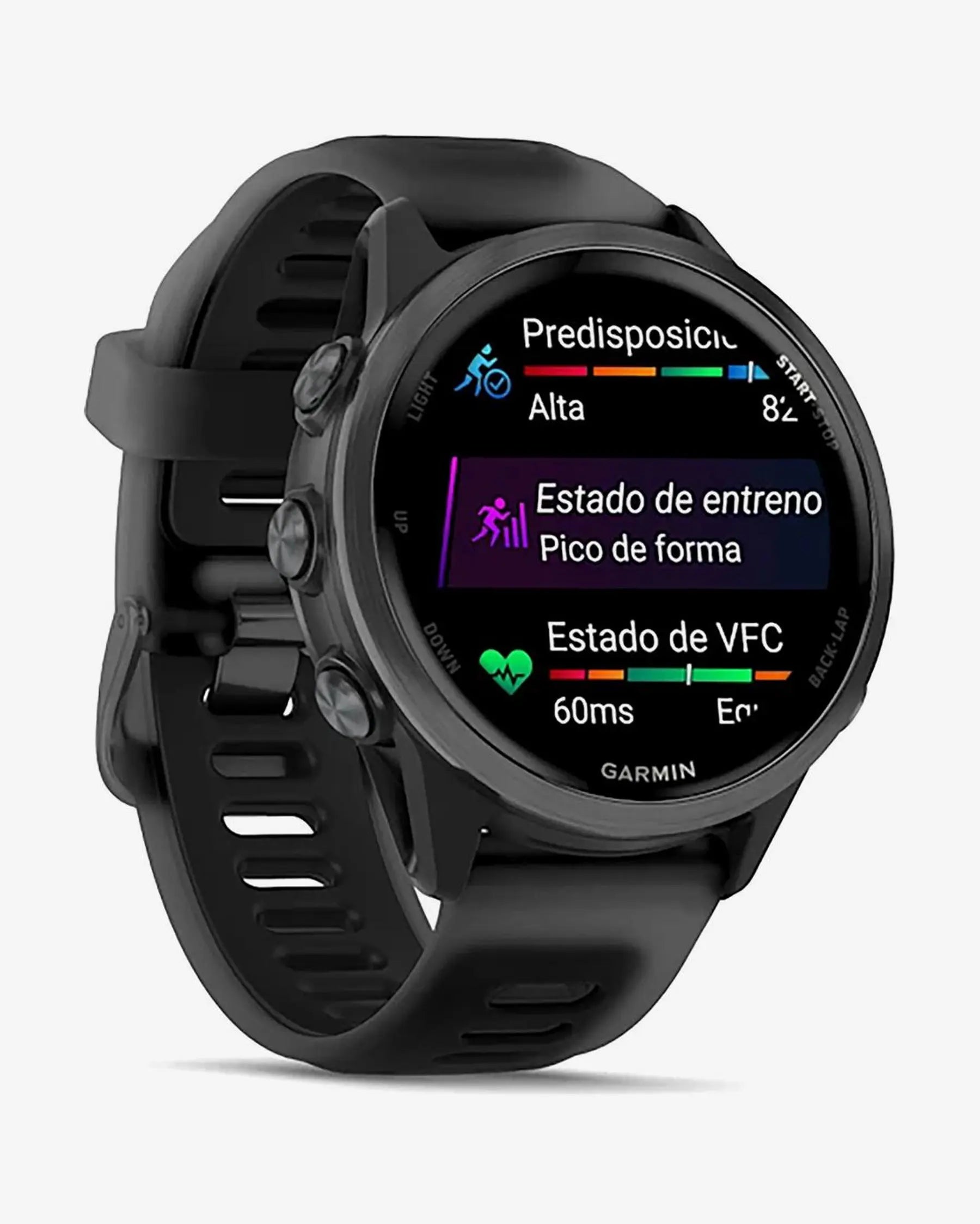 Garmin Forerunner 570 - 42 mm Cinzento Escuro com Bracelete Preta
