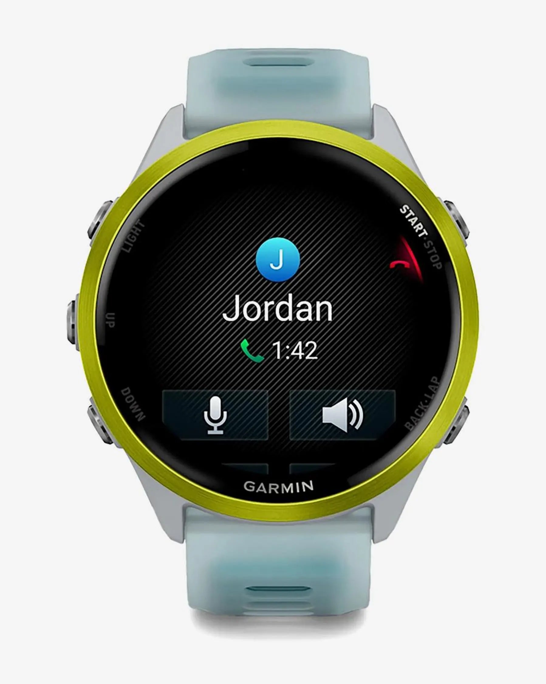 Garmin Forerunner 570 - 47 mm Amarelo com Bracelete Azul e Branco