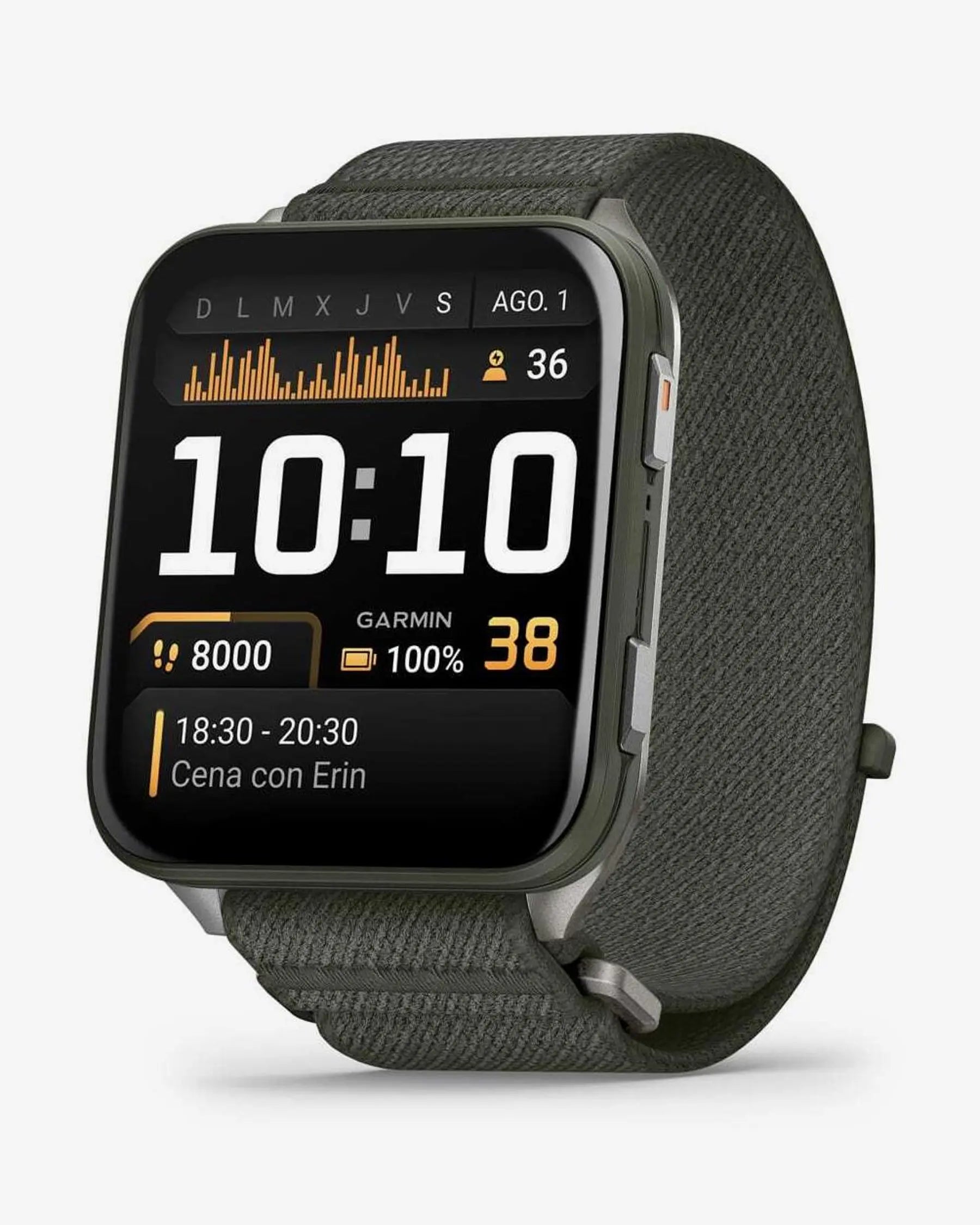Garmin Venu X1 (verde com bracelete verde)