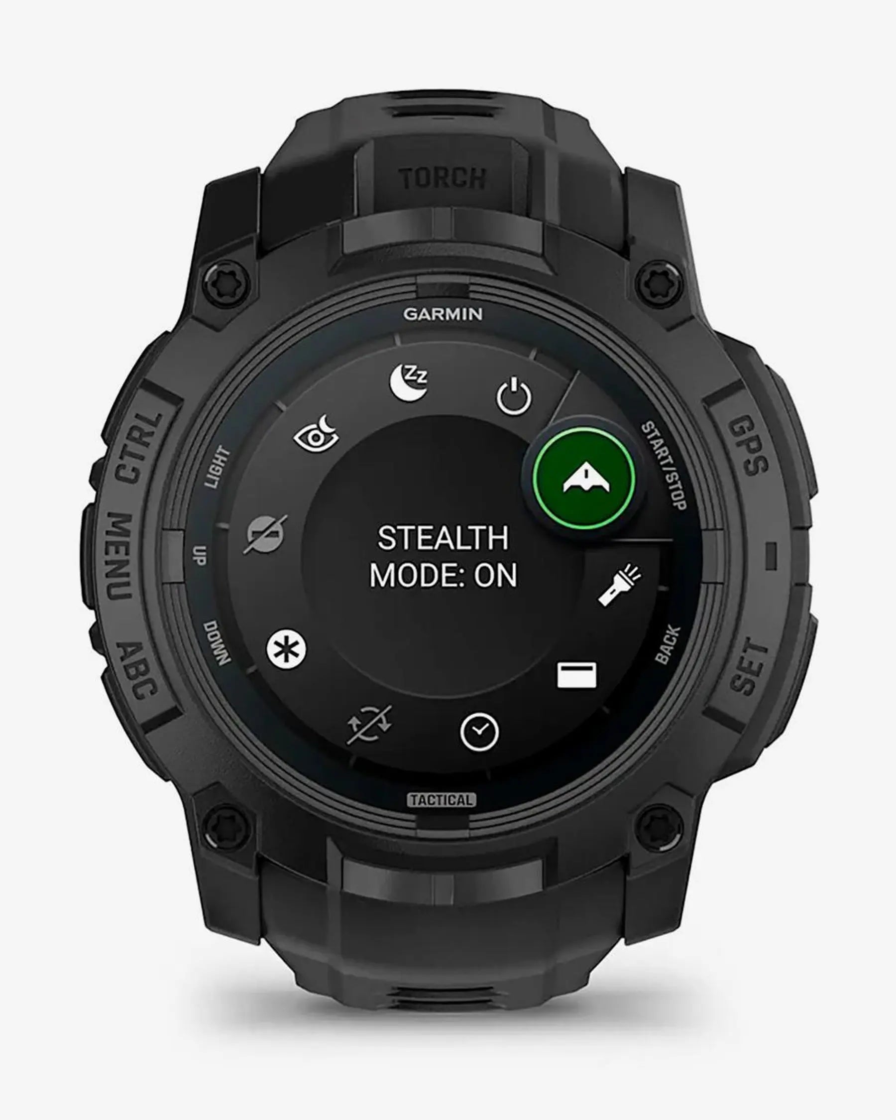 Garmin Instinct 3 AMOLED 50mm Tactical Edition com bracelete preta