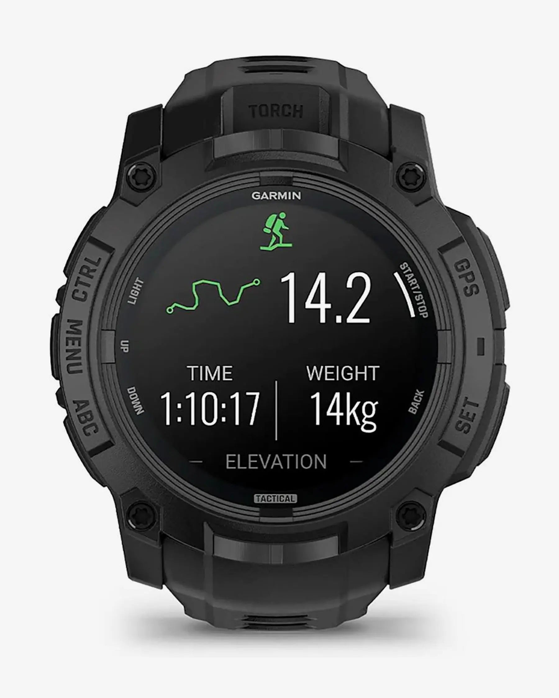 Garmin Instinct 3 AMOLED 50mm Tactical Edition com bracelete preta