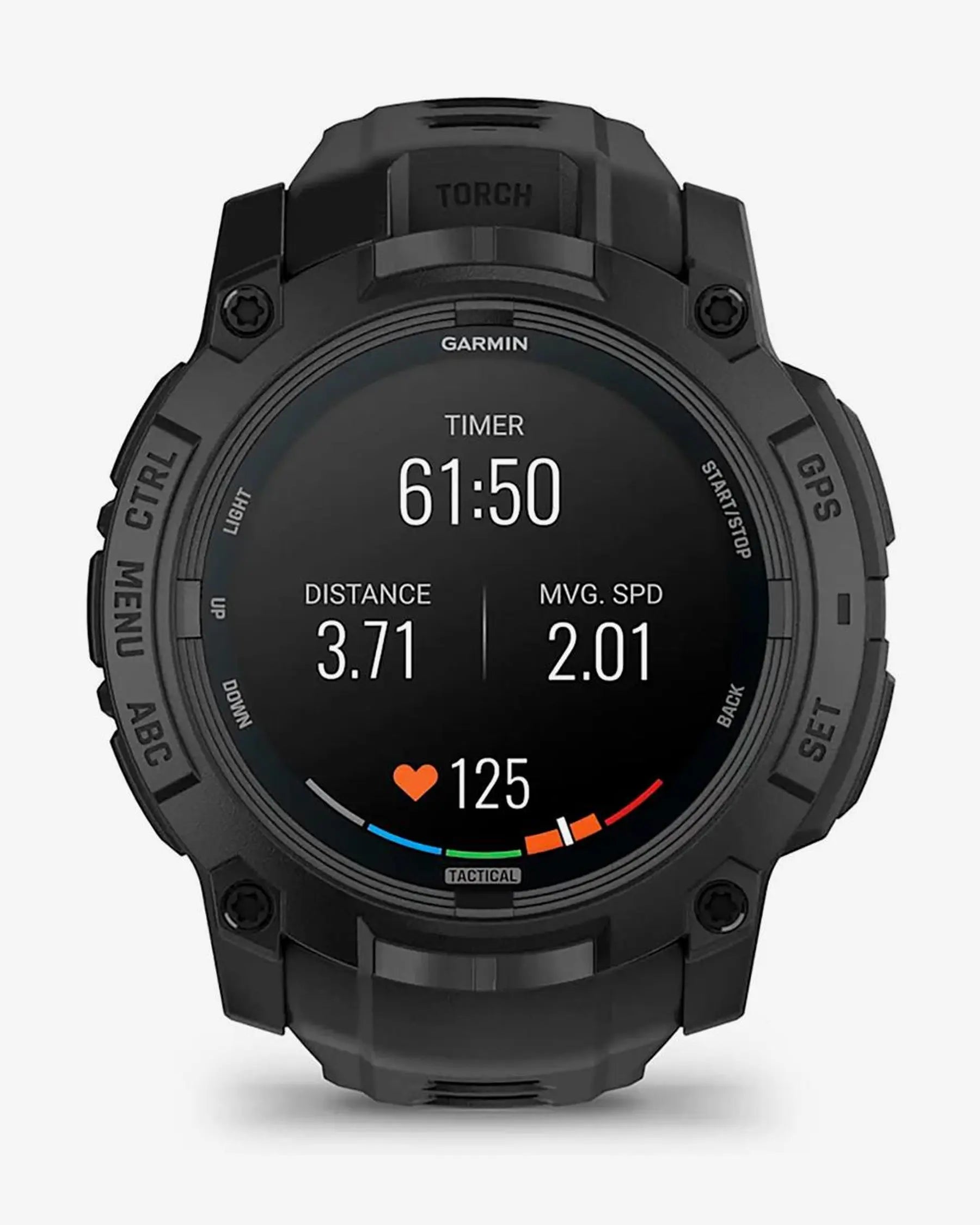 Garmin Instinct 3 AMOLED 50mm Tactical Edition com bracelete preta